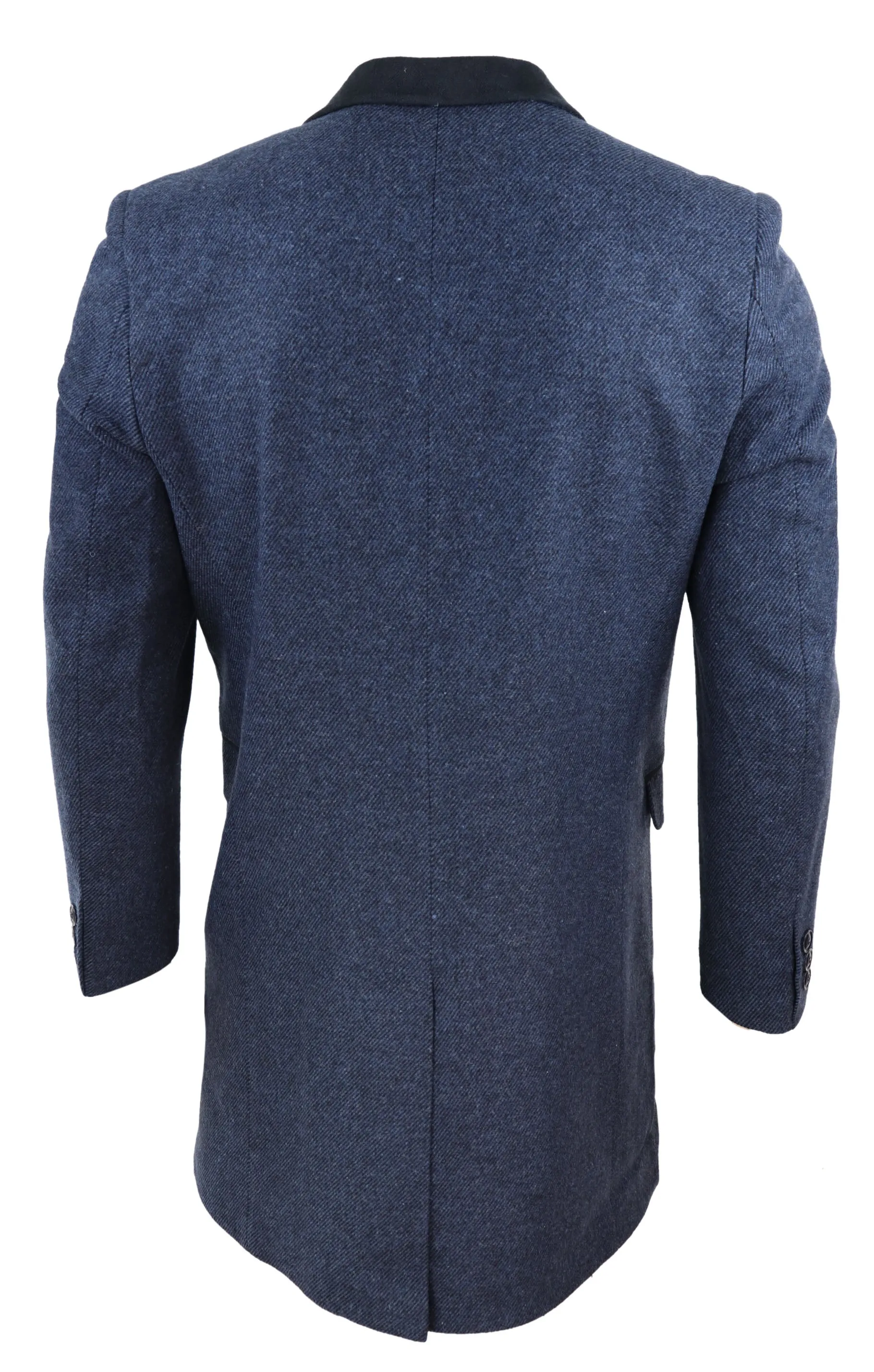 3/4 Long Overcoat Herringbone Tweed Peaky Blinders
