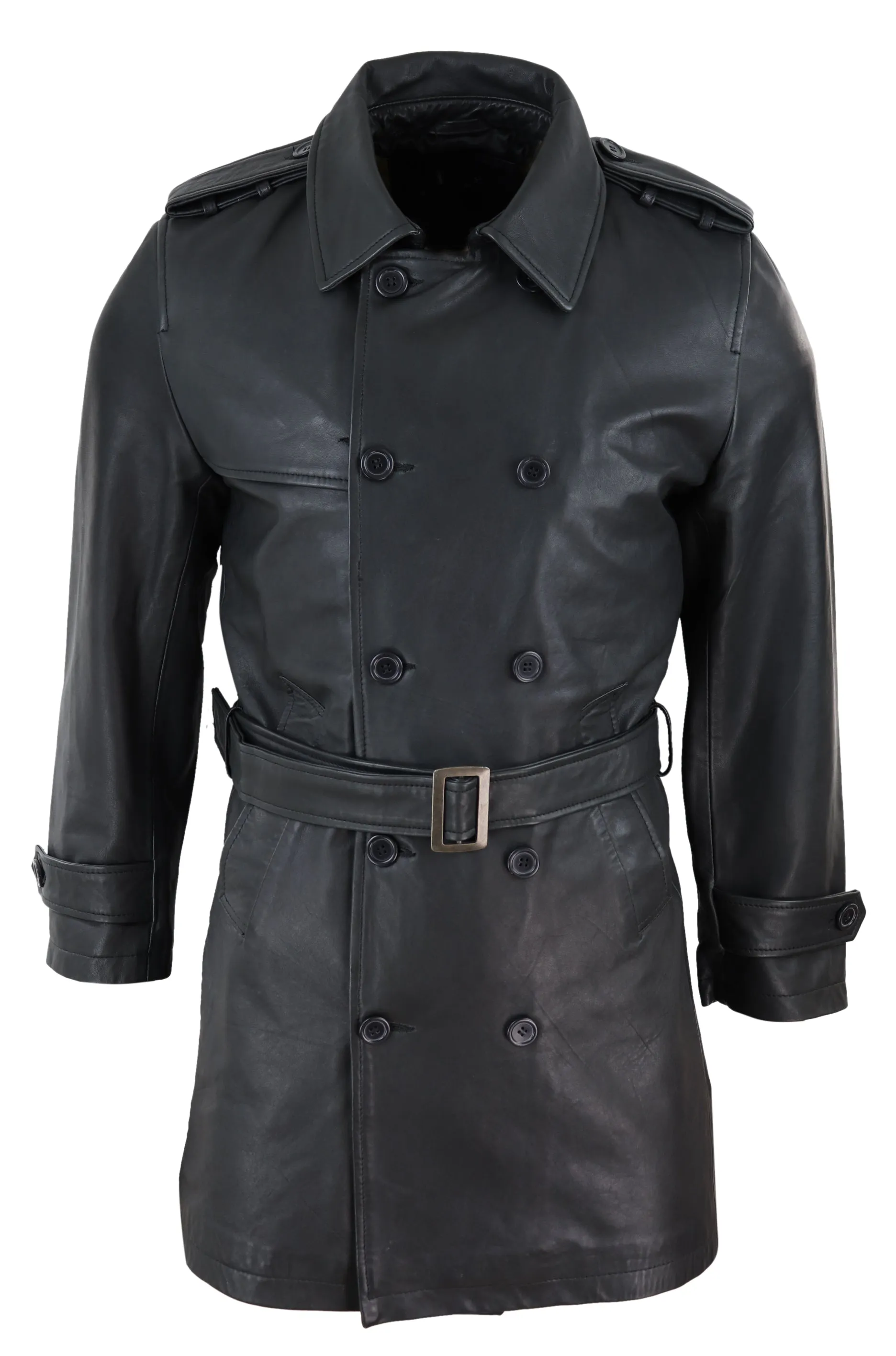 3/4 Trench Coat Napa Leather Classic