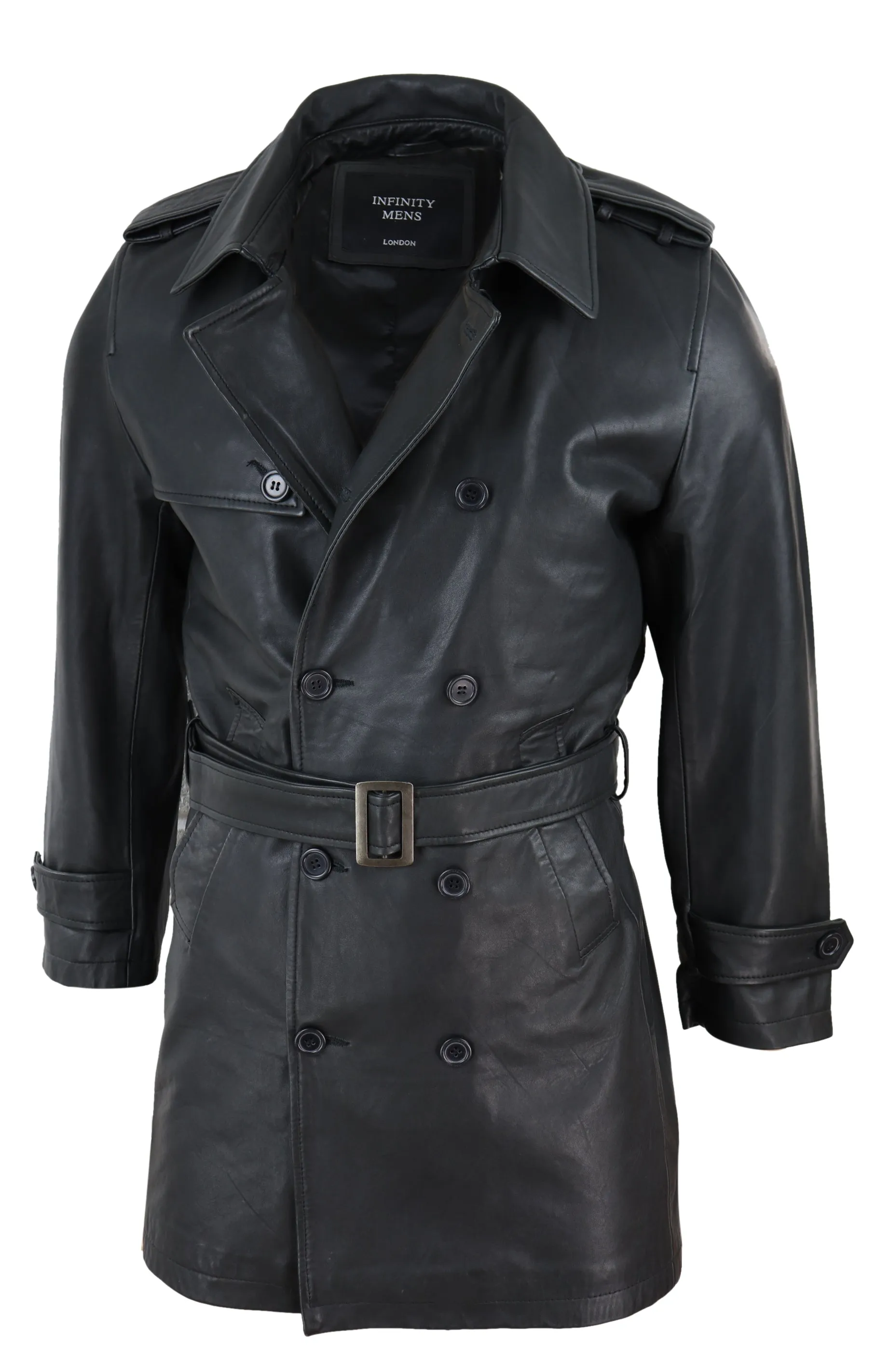 3/4 Trench Coat Napa Leather Classic