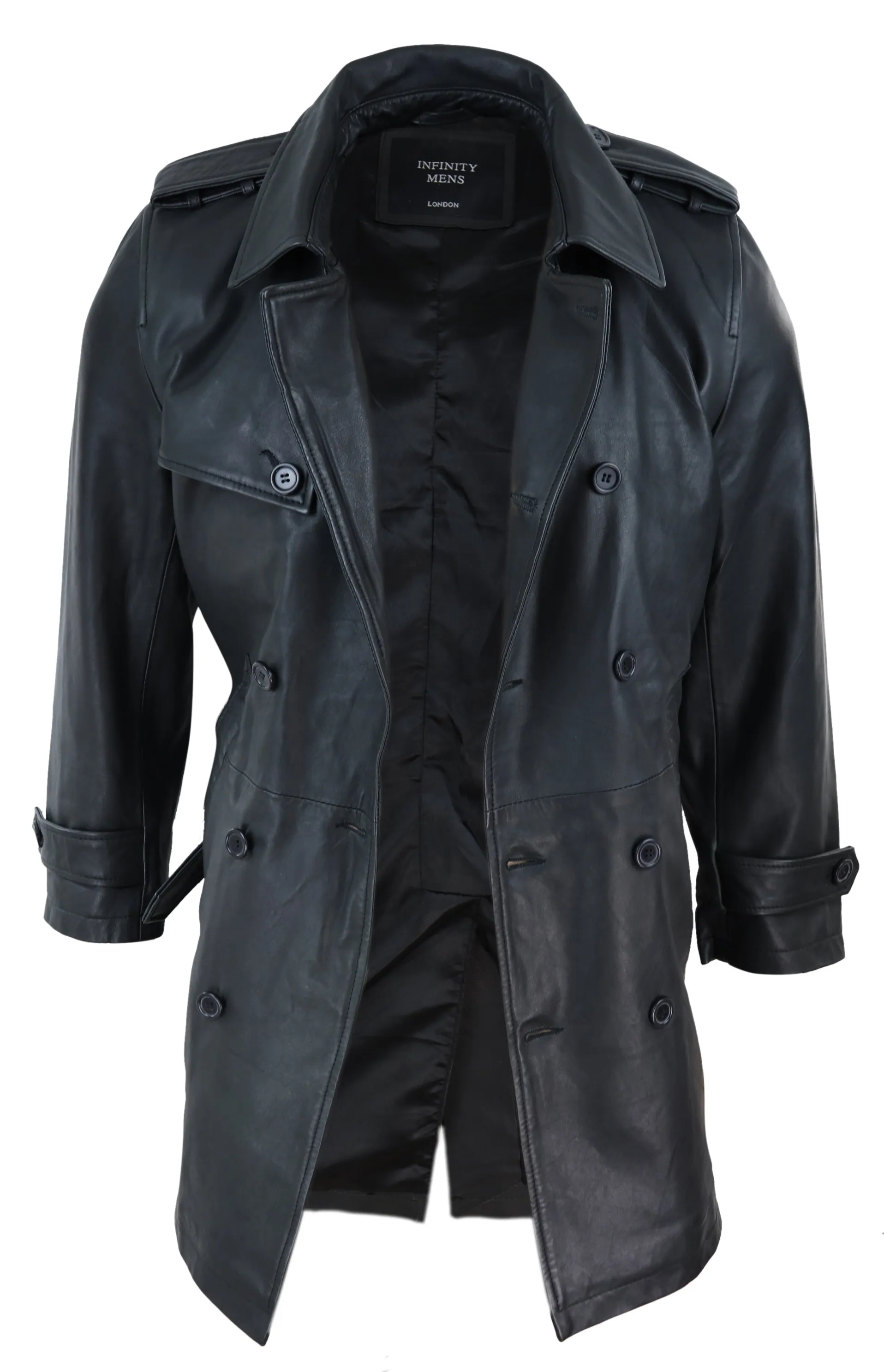 3/4 Trench Coat Napa Leather Classic