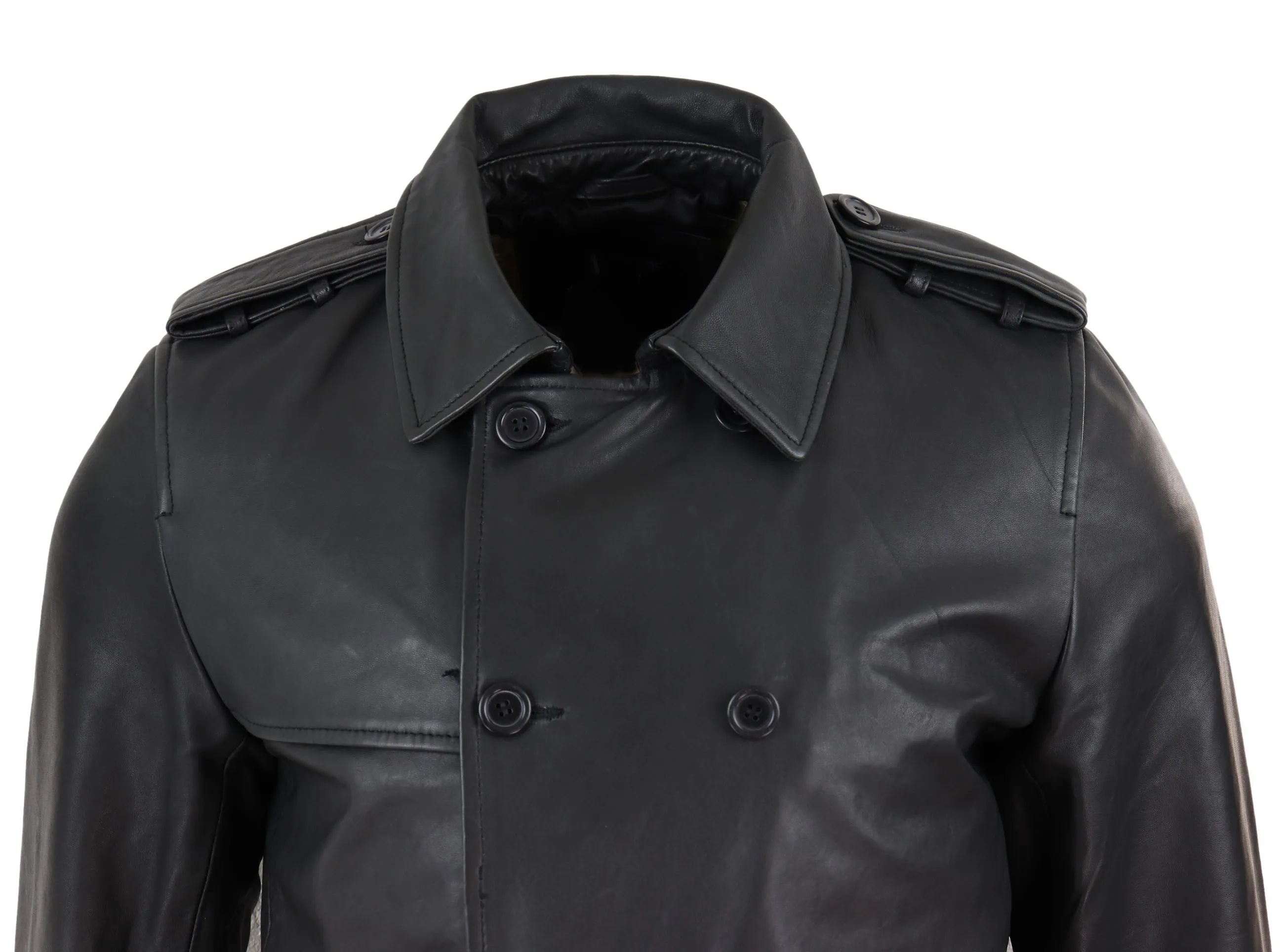 3/4 Trench Coat Napa Leather Classic