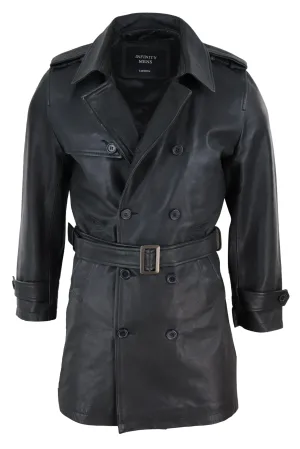 3/4 Trench Coat Napa Leather Classic