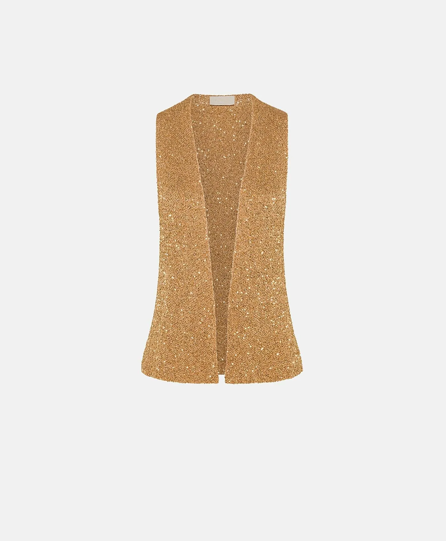 Adrien Knitwear Vest In Bronzo