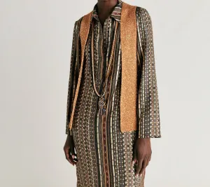 Adrien Knitwear Vest In Bronzo