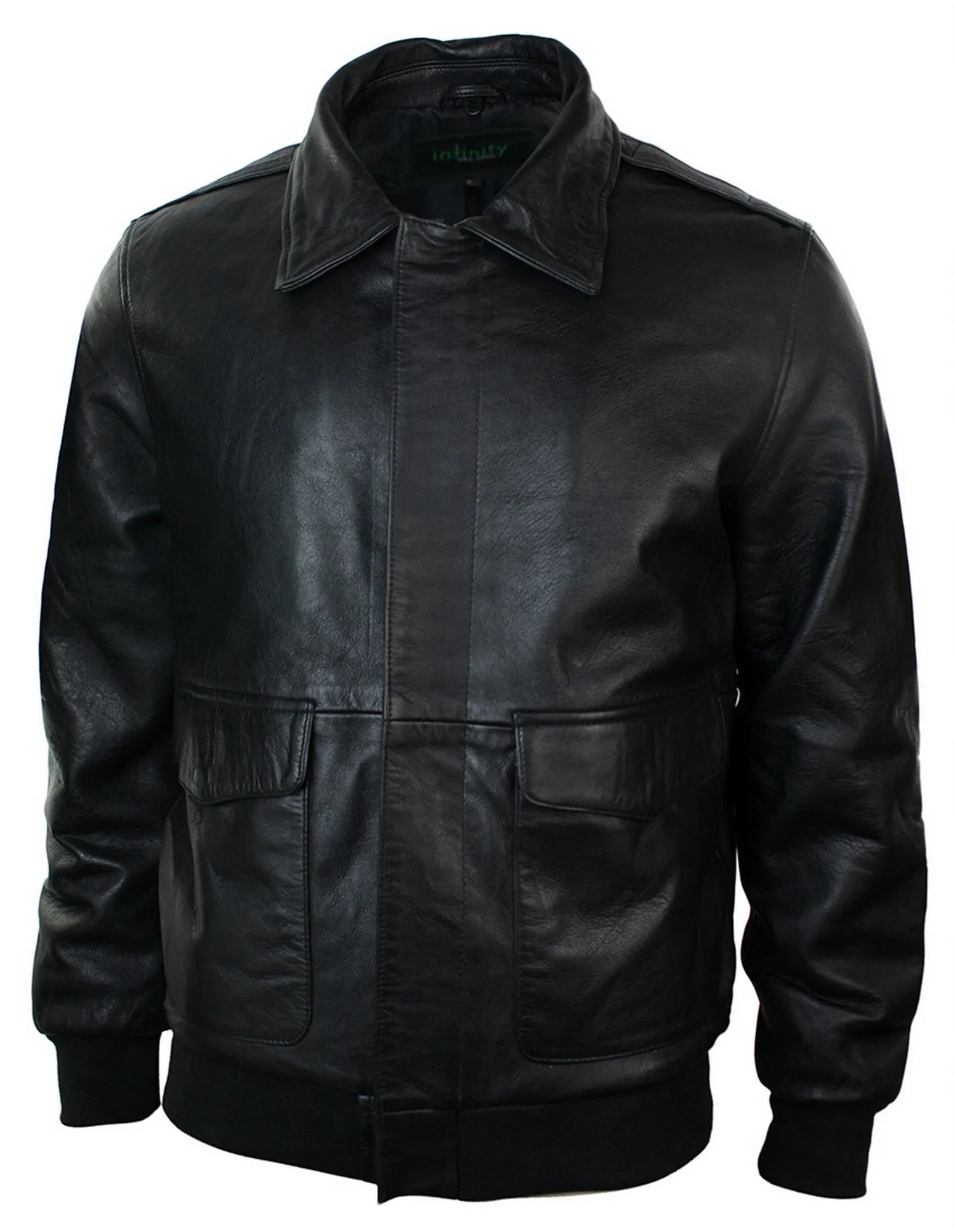 Air Force Leather Collar Bomber Jacket