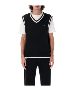 Alden Sweater Vest In Black