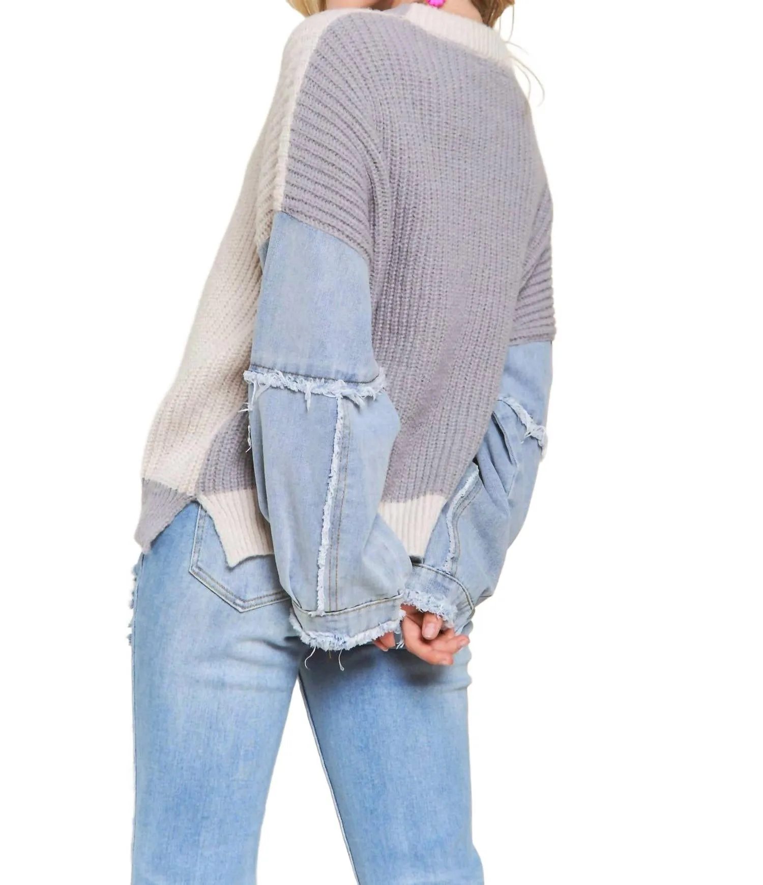 Alex Top In Cozy Grey