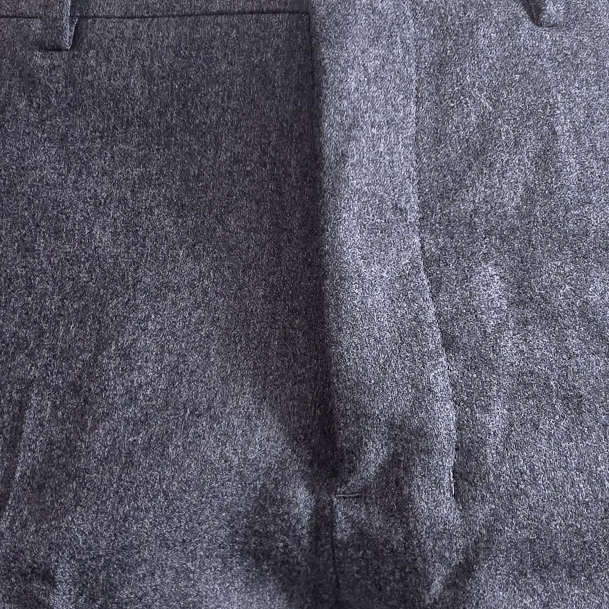 Ami Slim-Fit Trousers in Grey Wool