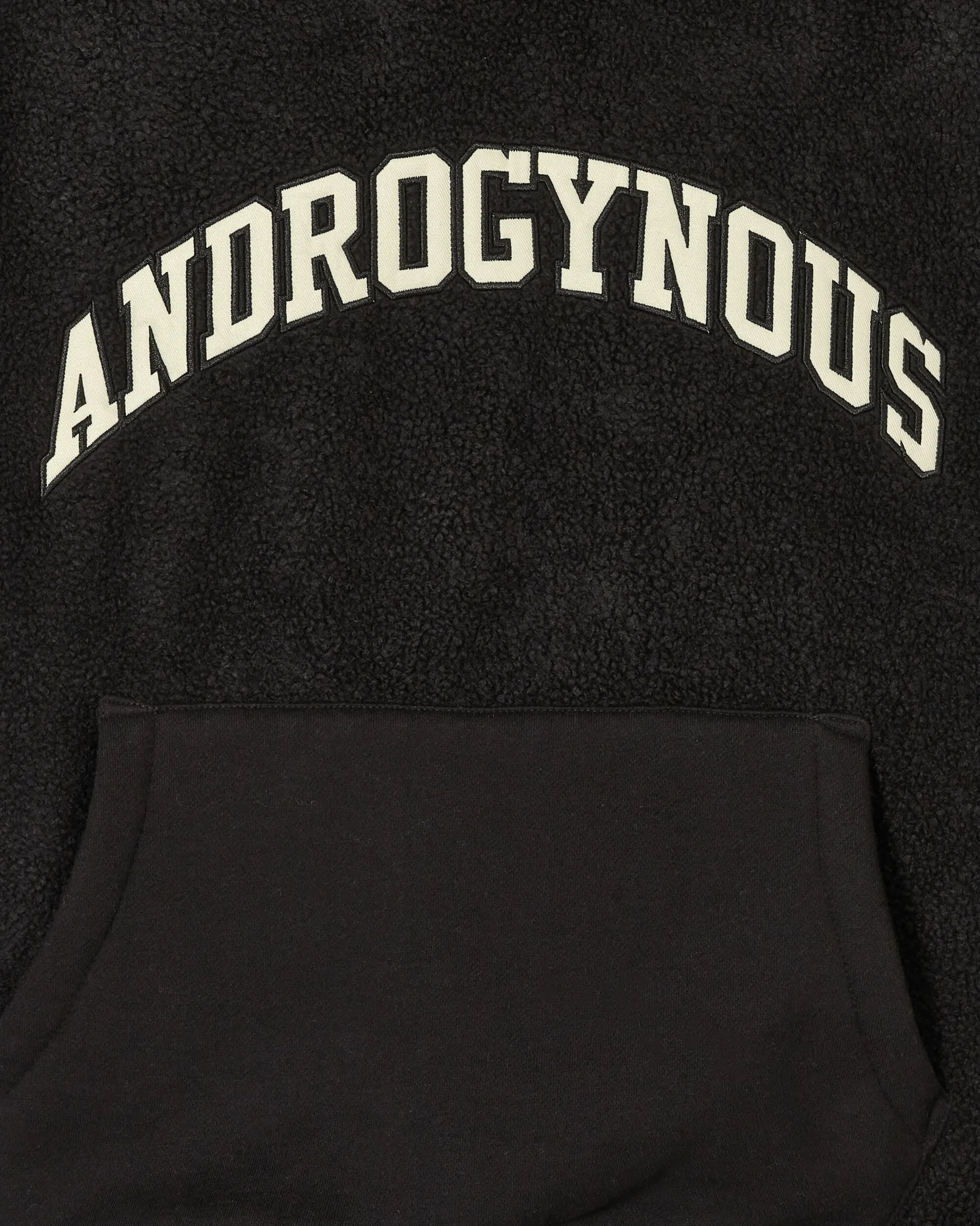 Androgynous Hooded Sweatshirt Black