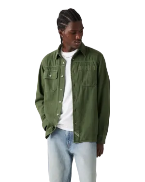 Auburn Worker Shirt in Erick Kombu Green Garment Dye