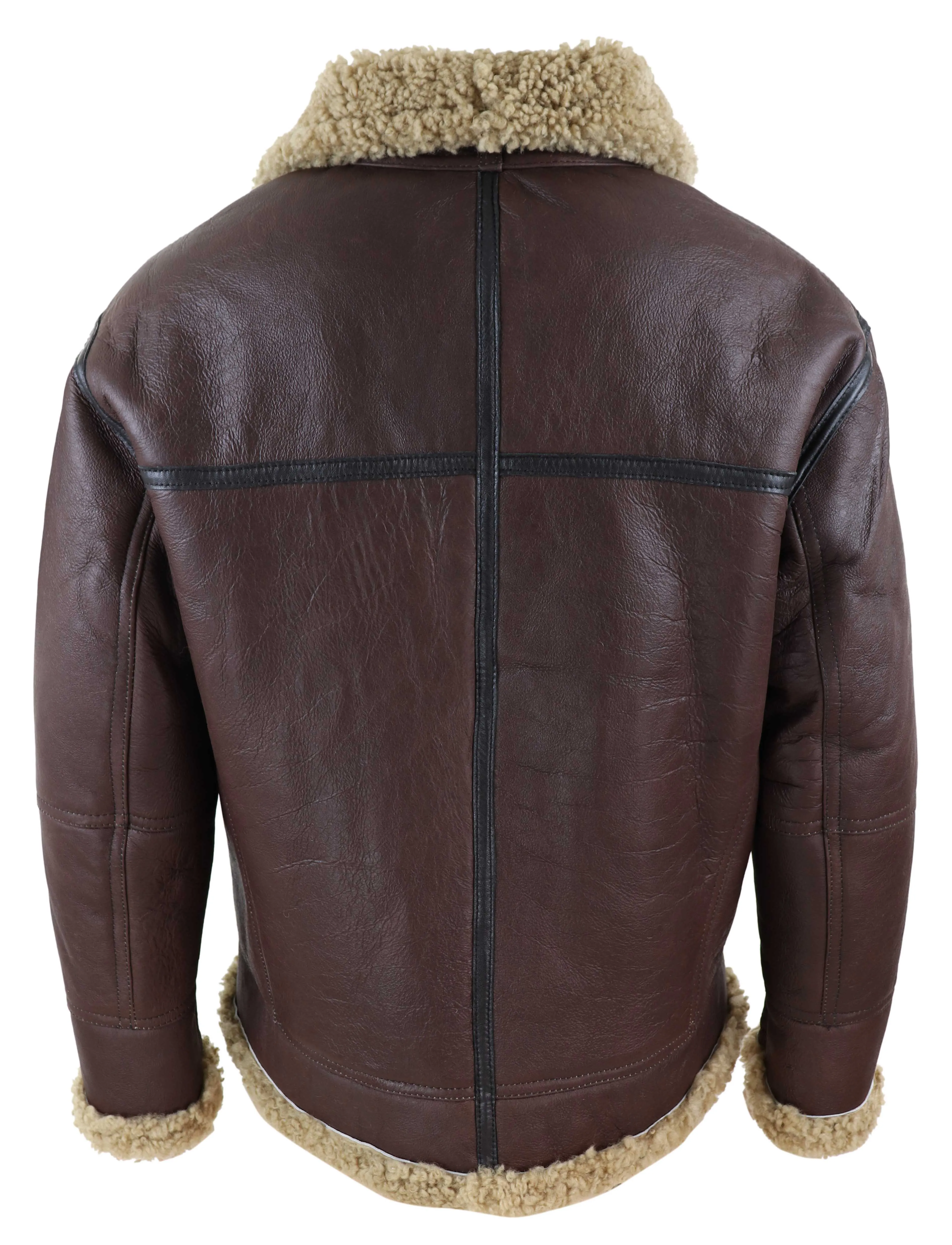 Aviator Shearling Sheepskin Bomber Jacket