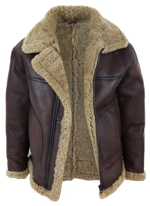 Aviator Shearling Sheepskin Bomber Jacket