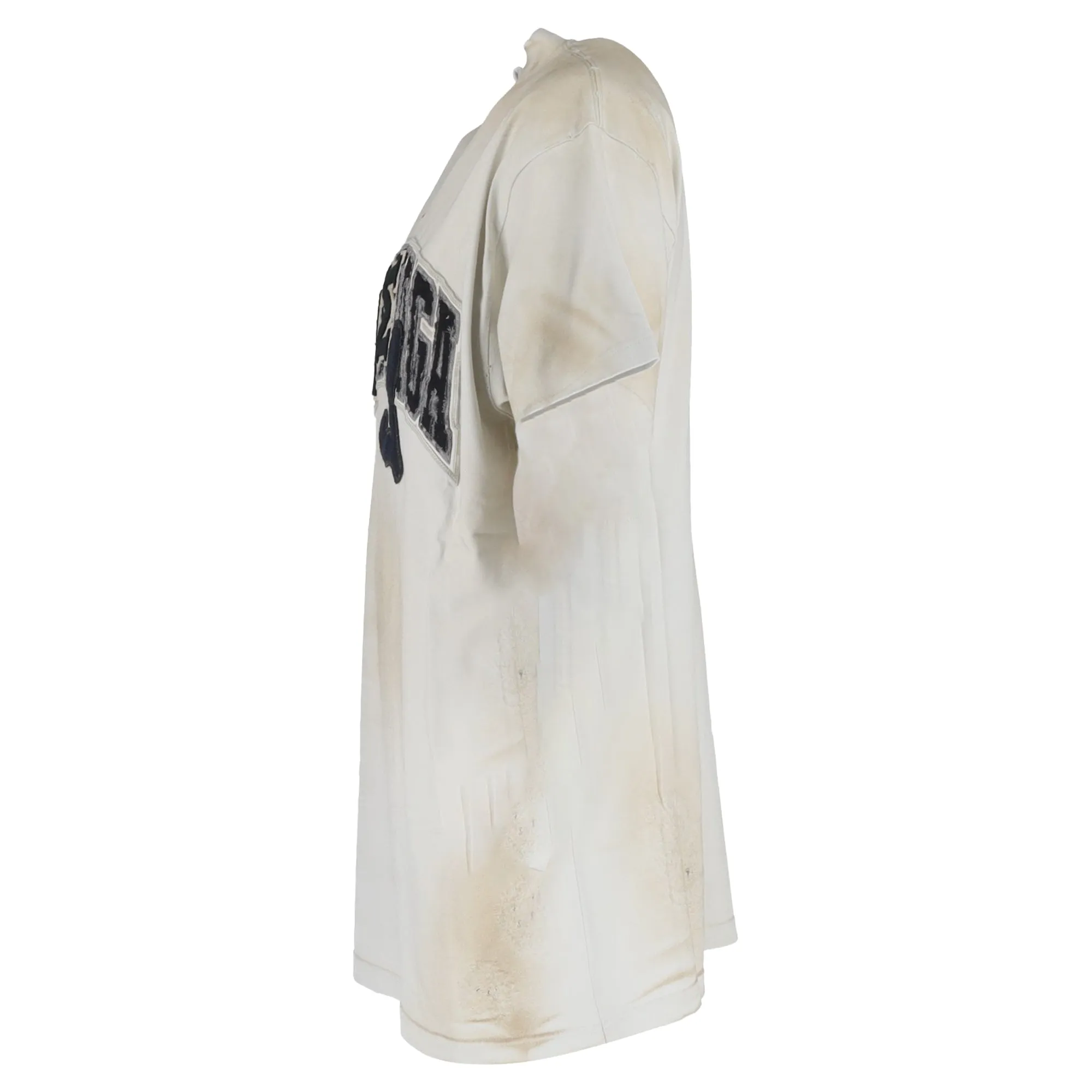 Balenciaga Skater Camiseta Oversize Blanco T-Shirt in White Cotton