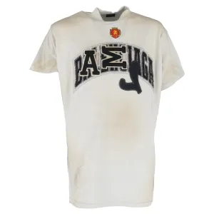 Balenciaga Skater Camiseta Oversize Blanco T-Shirt in White Cotton