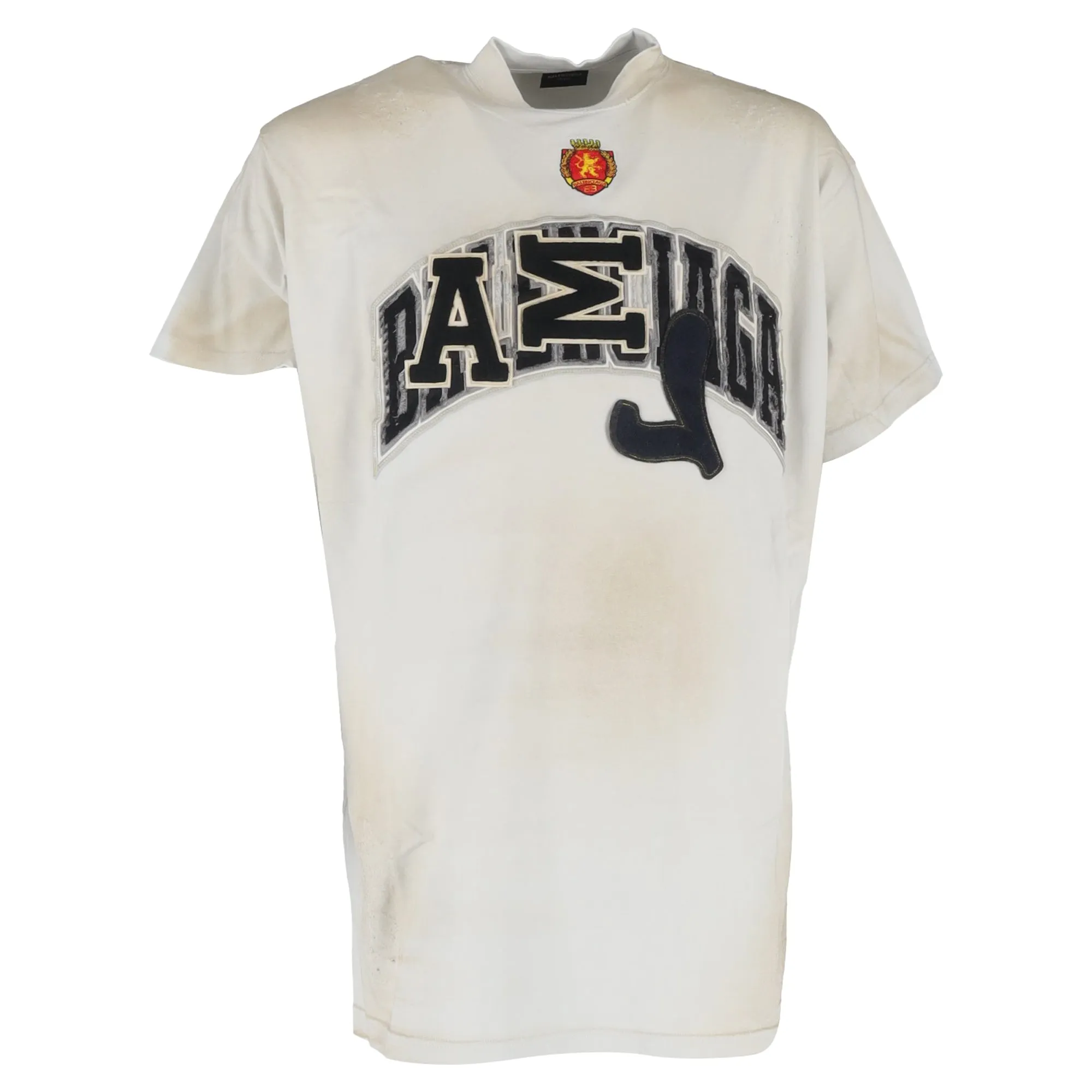 Balenciaga Skater Camiseta Oversize Blanco T-Shirt in White Cotton