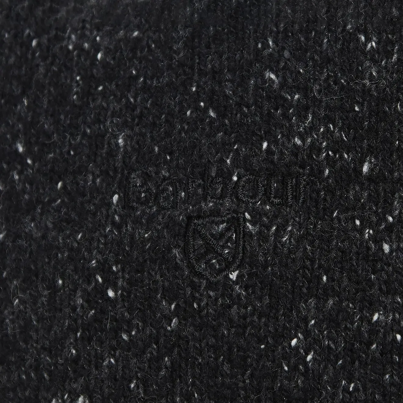 Barbour Tisbury Half Zip Sweater Black