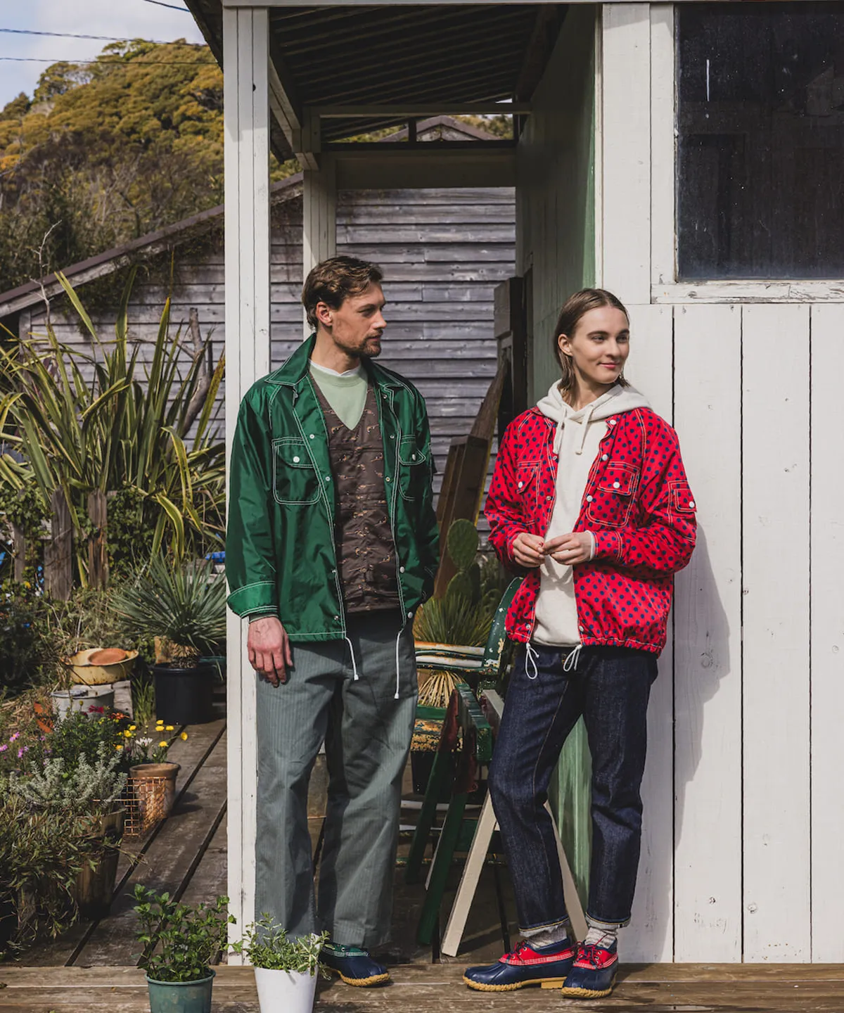 Beams Plus MIL Trousers Herringbone - Sage