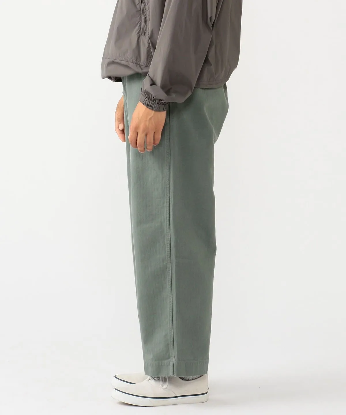 Beams Plus MIL Trousers Herringbone - Sage