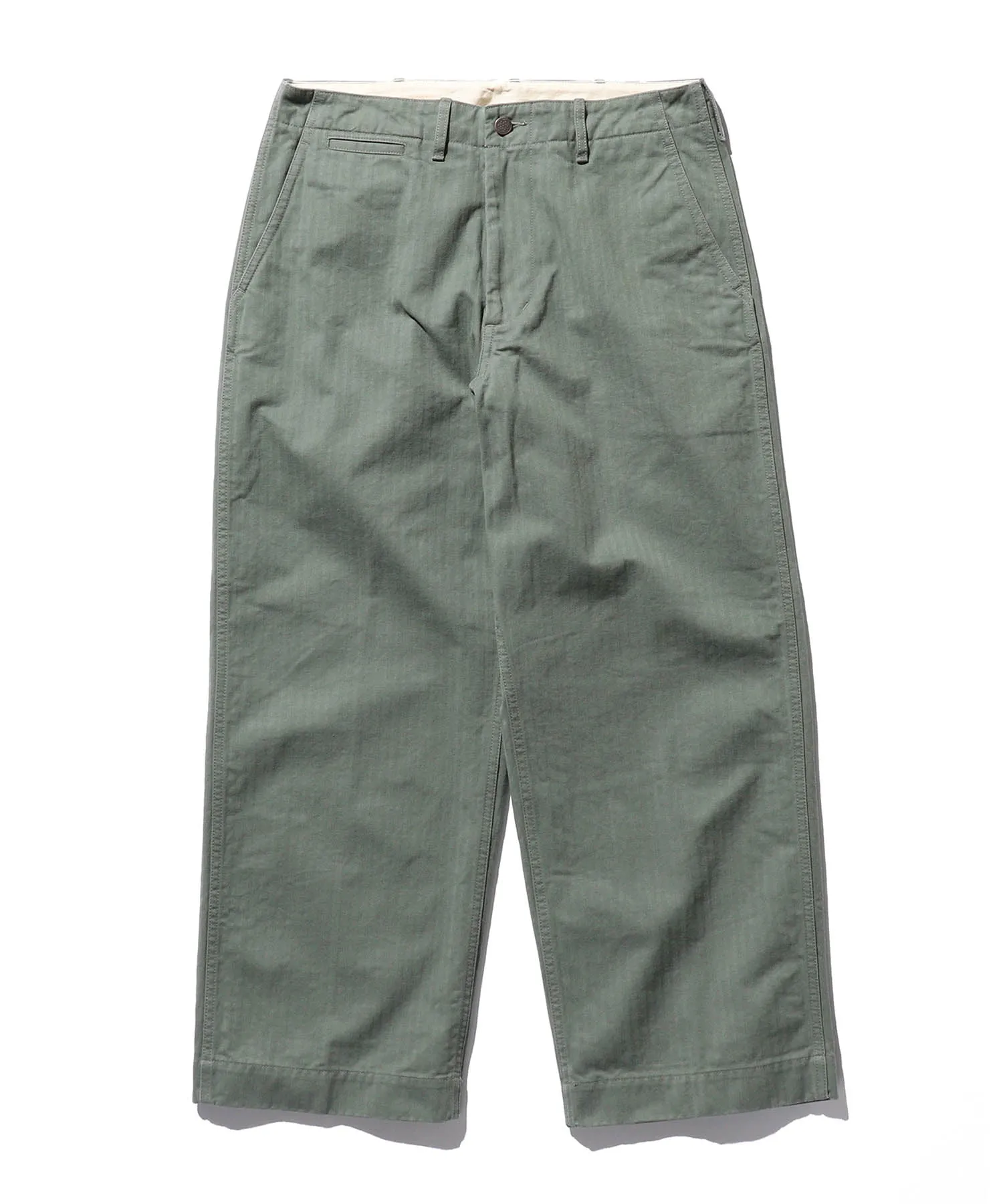 Beams Plus MIL Trousers Herringbone - Sage