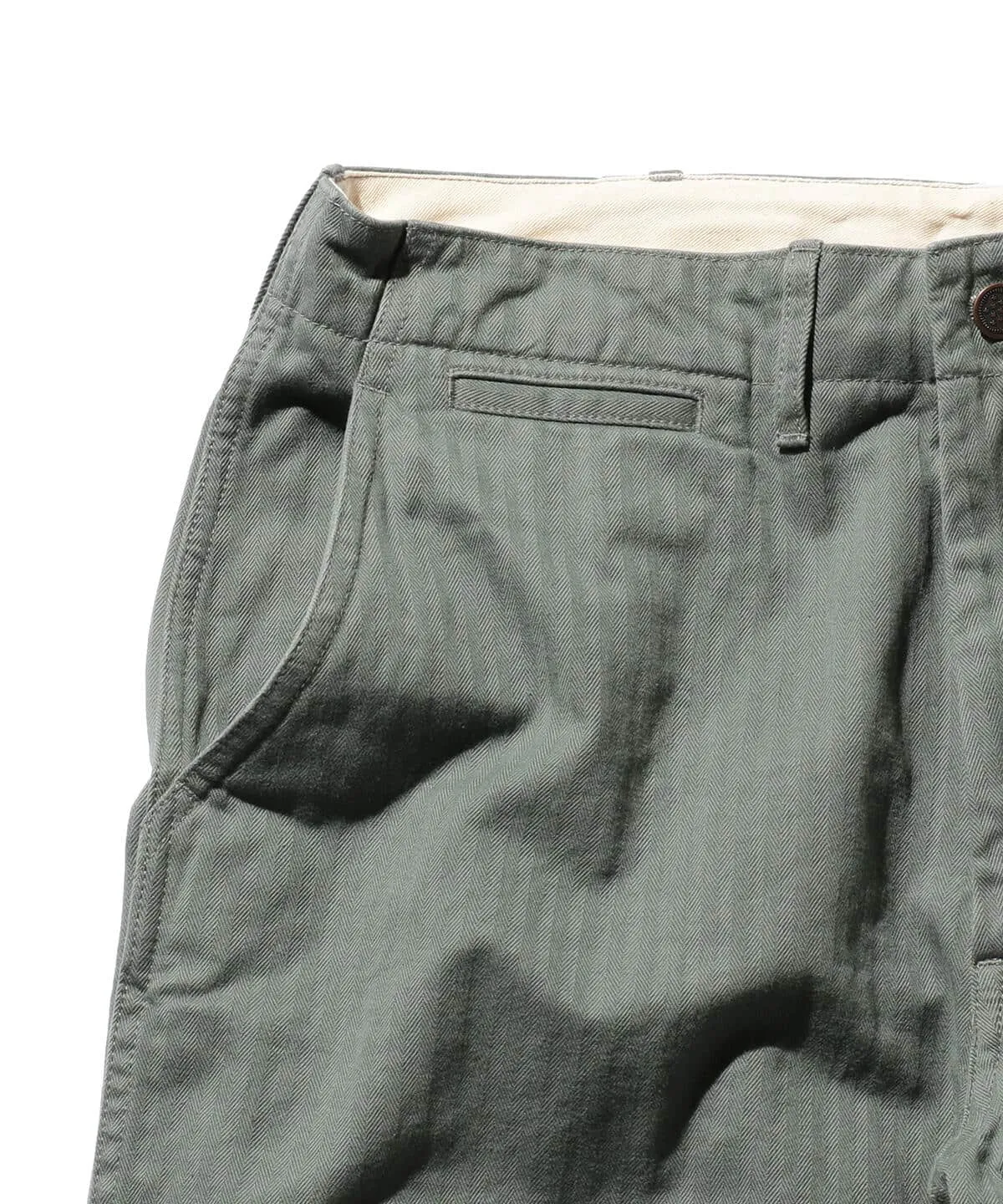Beams Plus MIL Trousers Herringbone - Sage