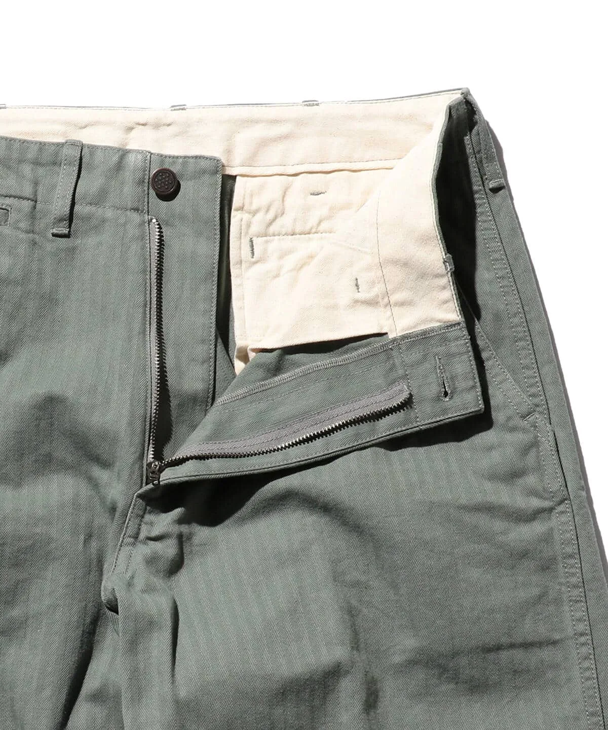Beams Plus MIL Trousers Herringbone - Sage