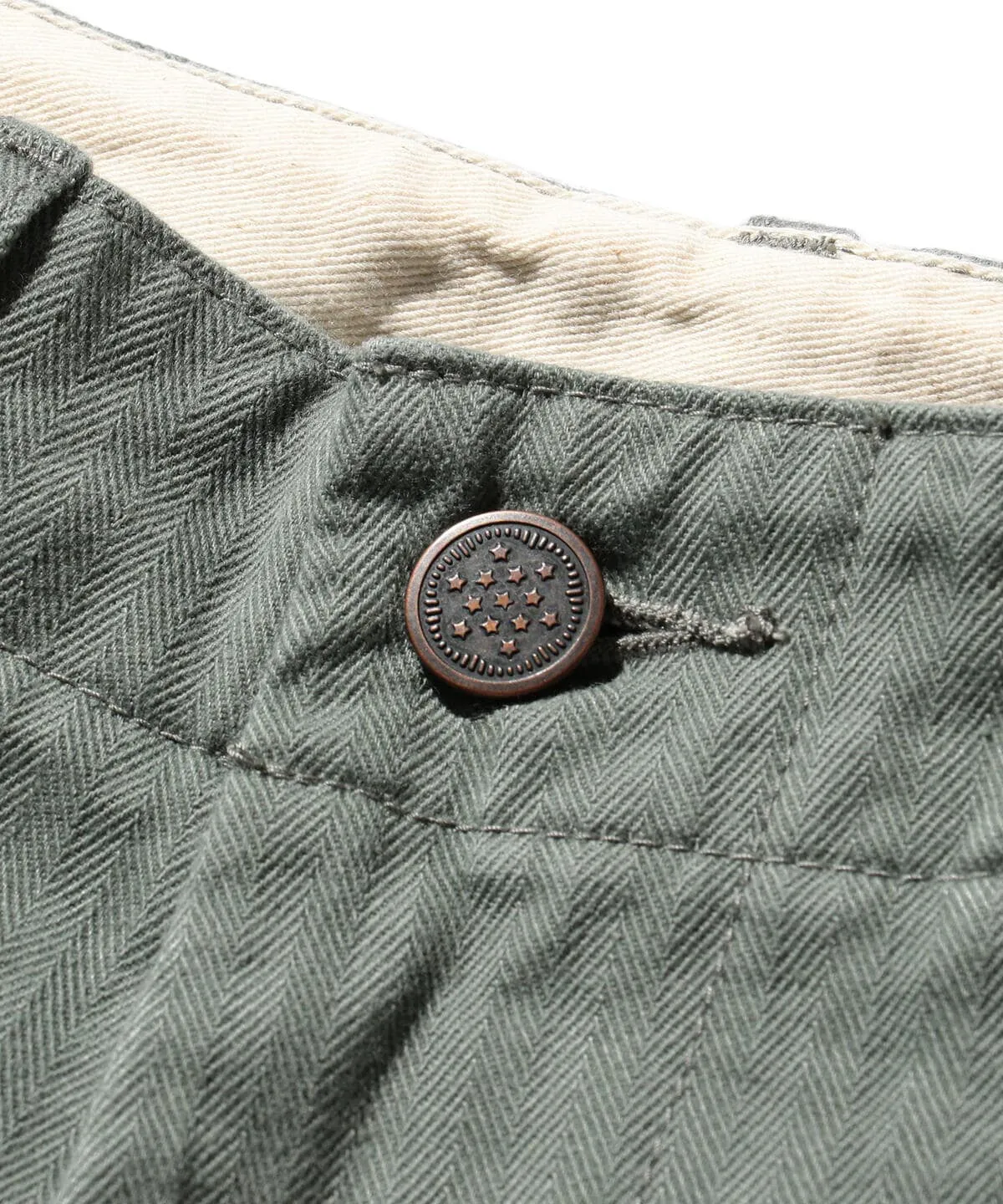 Beams Plus MIL Trousers Herringbone - Sage
