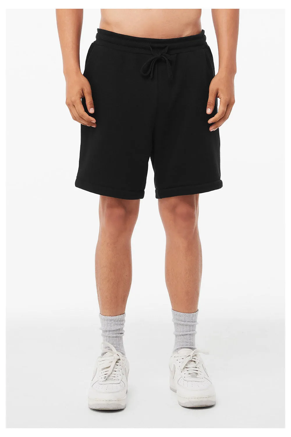 Bella   Canvas Mens Shorts w/ Pockets - Black