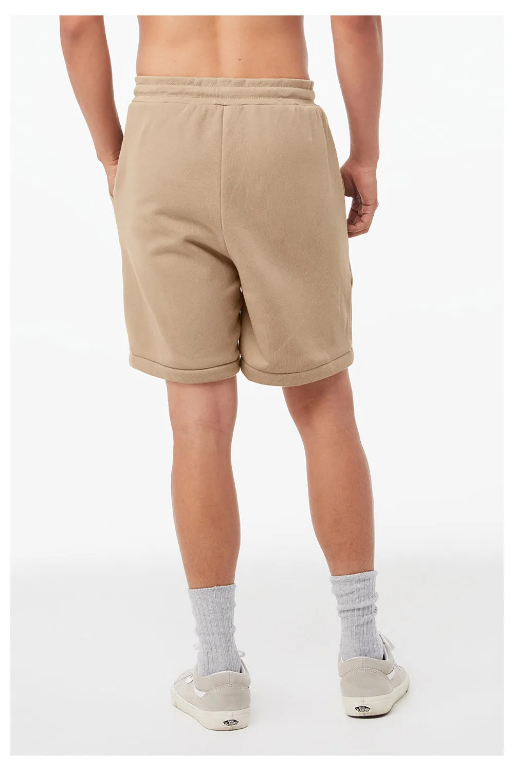 Bella   Canvas Mens Shorts w/ Pockets - Tan