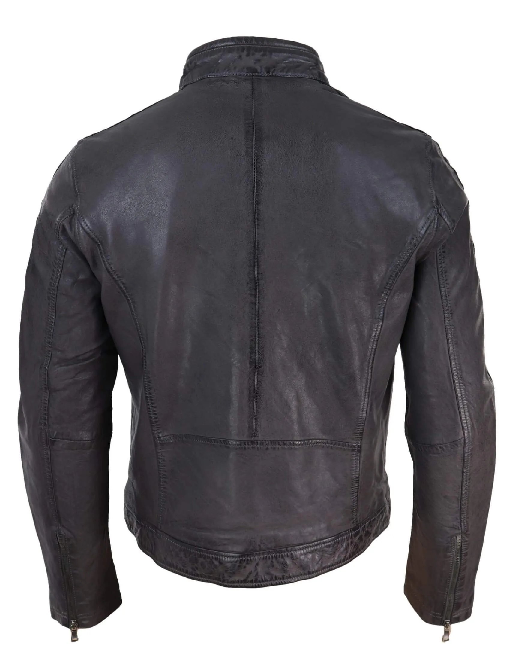 Biker Racing Jacket With Stripes