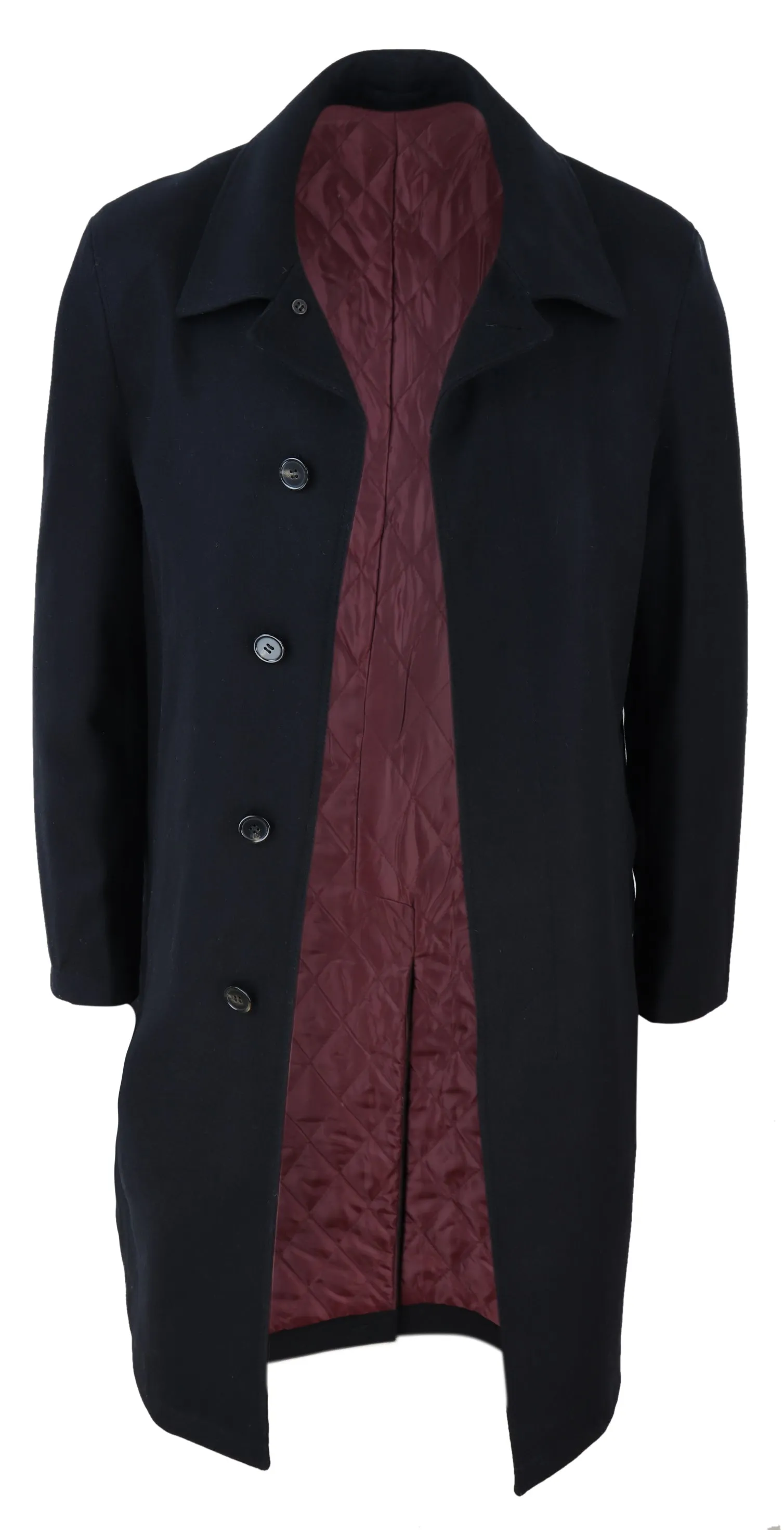 Black Classic Overcoat Vintage Style 1920s