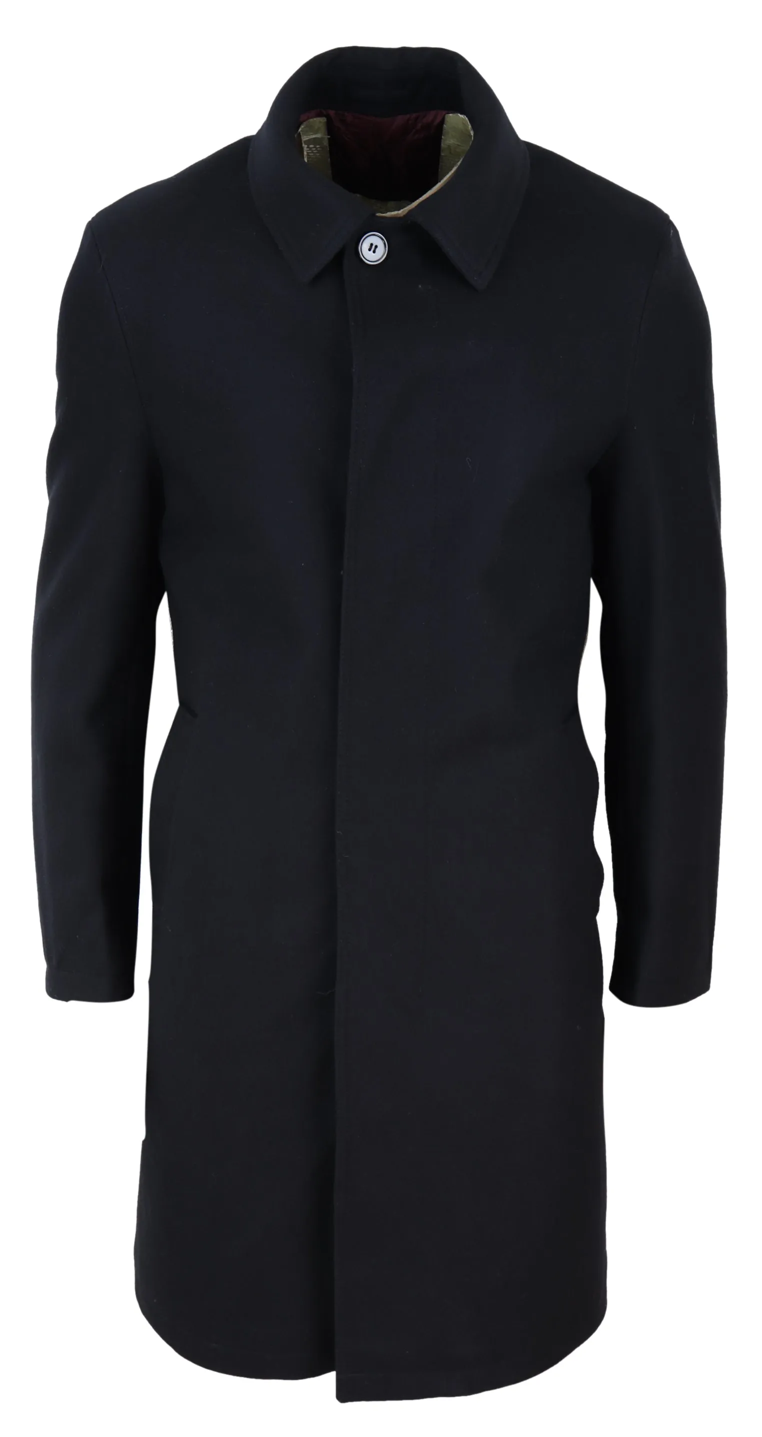 Black Classic Overcoat Vintage Style 1920s