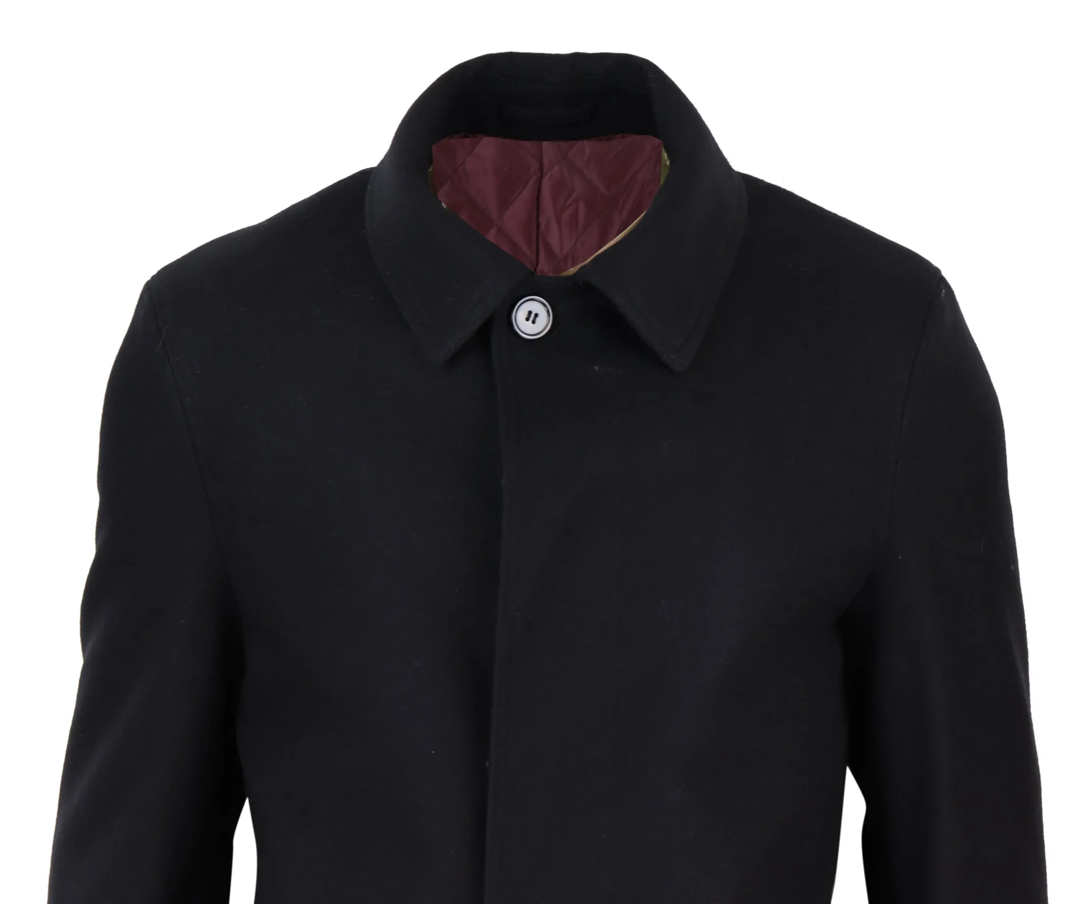 Black Classic Overcoat Vintage Style 1920s