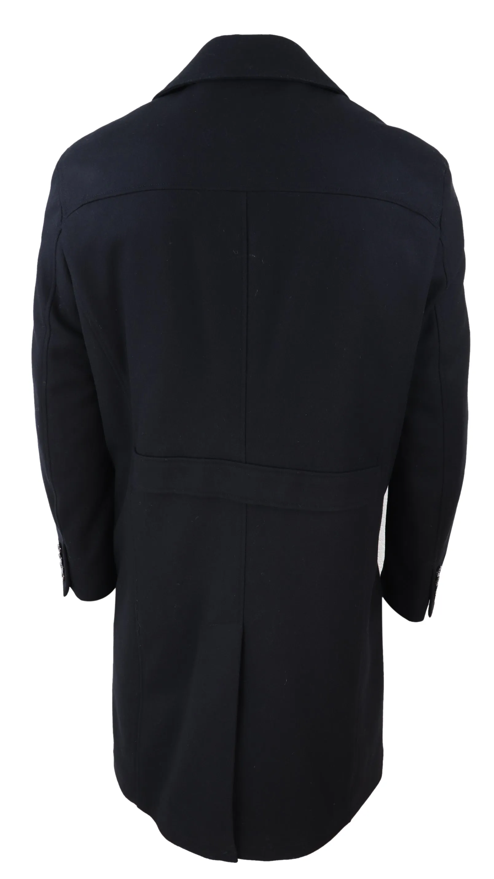 Black Classic Overcoat Vintage Style 1920s