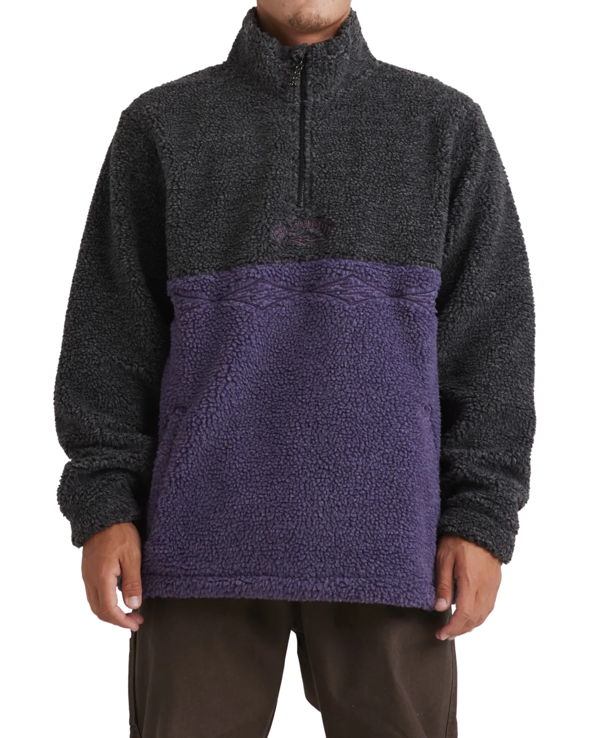 Boundary Tombstone Fleece in Black Heather