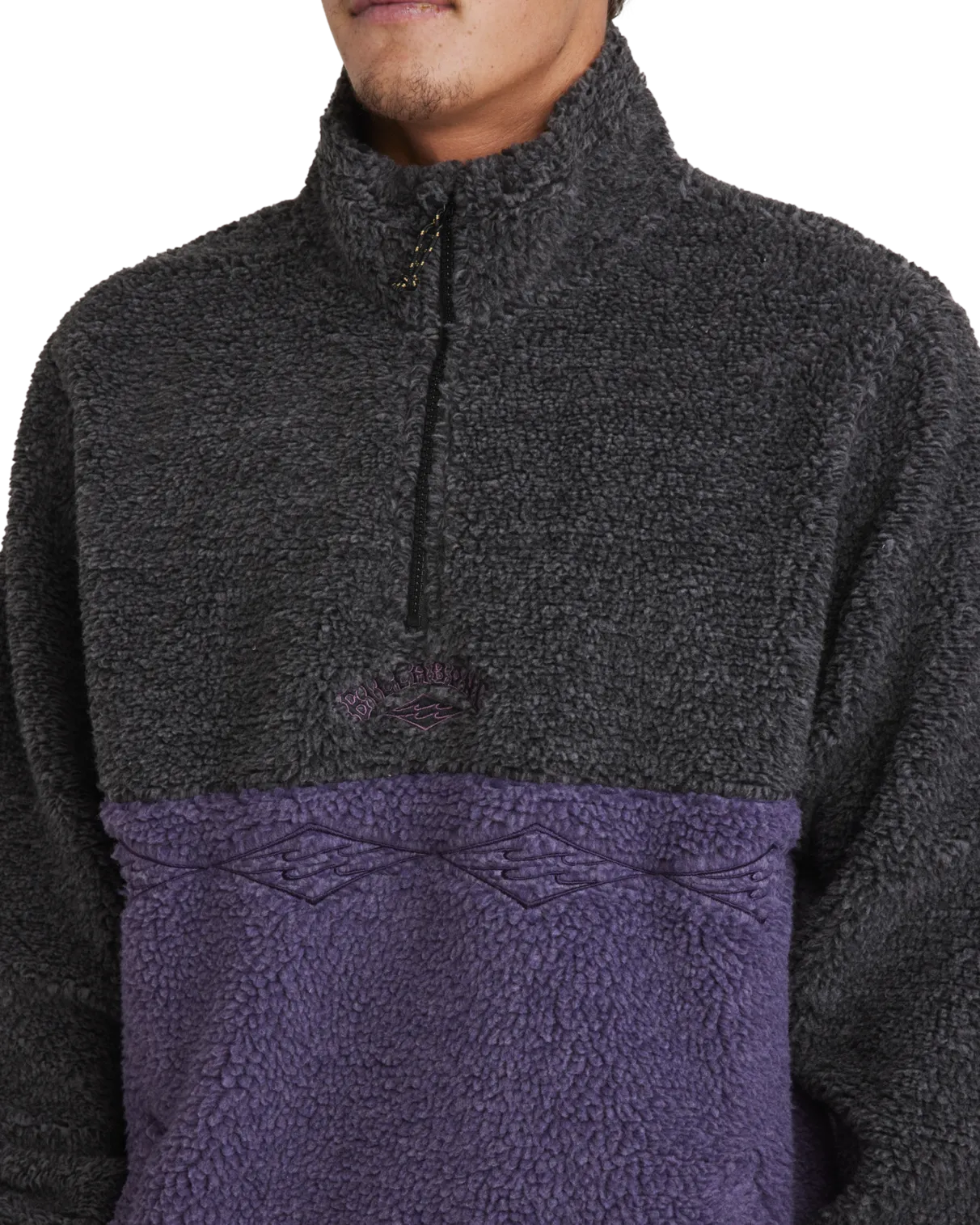 Boundary Tombstone Fleece in Black Heather