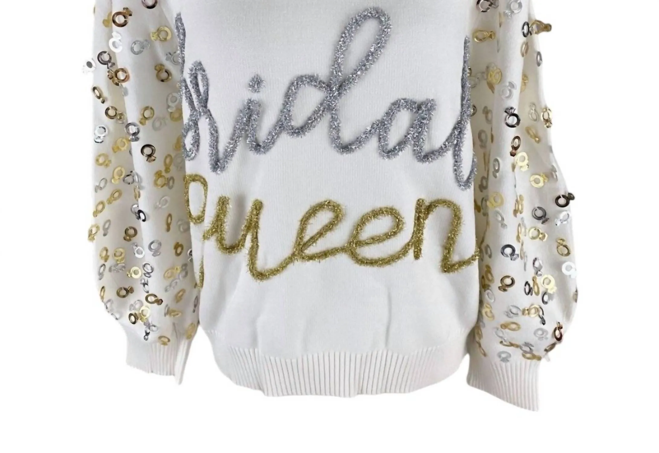 Bridal Queen Sweater In White