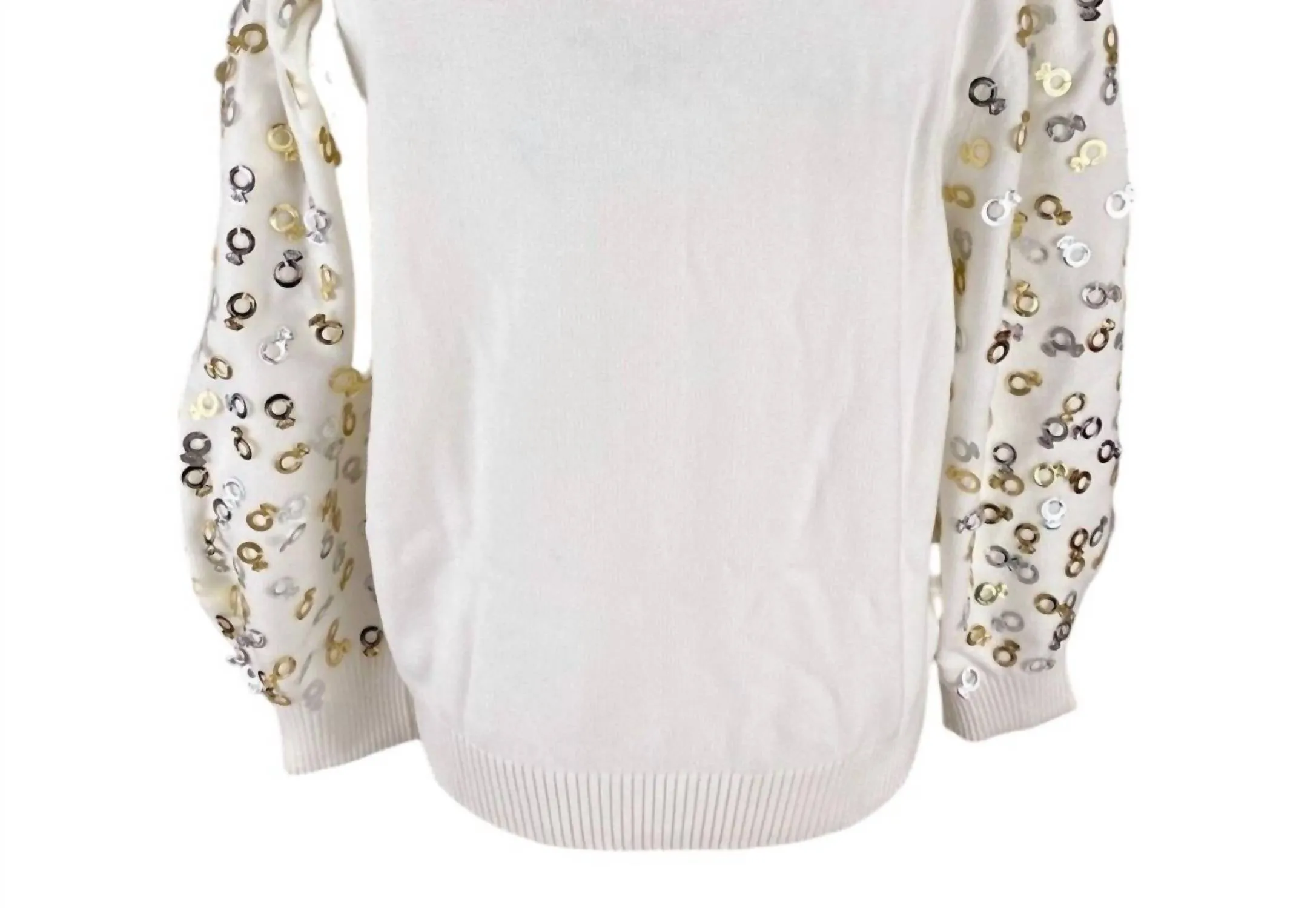 Bridal Queen Sweater In White