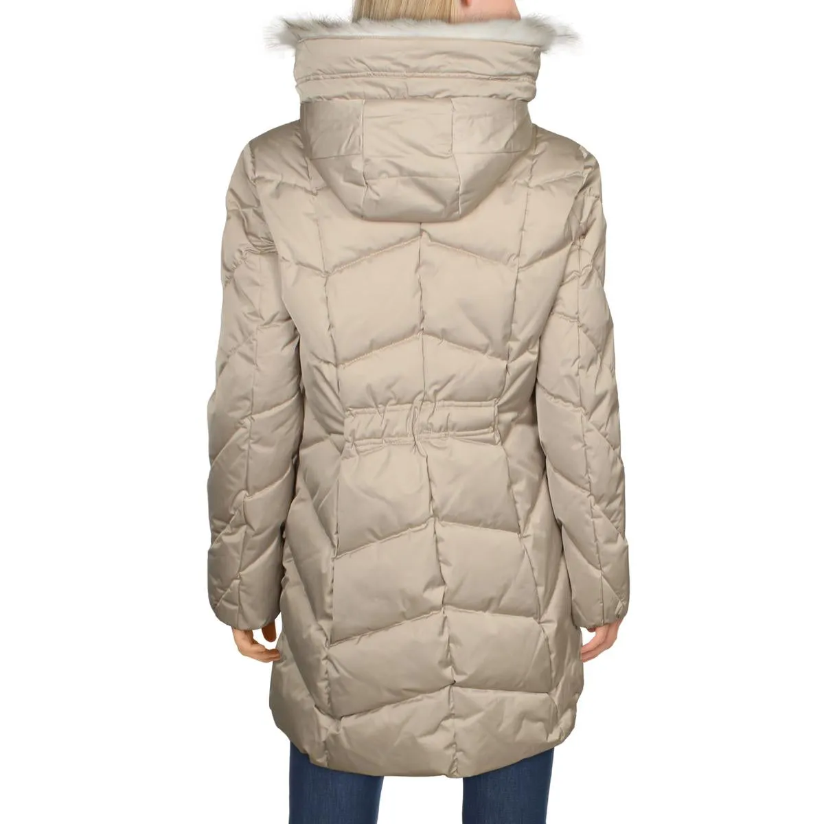 Brie Womens Wool Quilted Puffer Coat