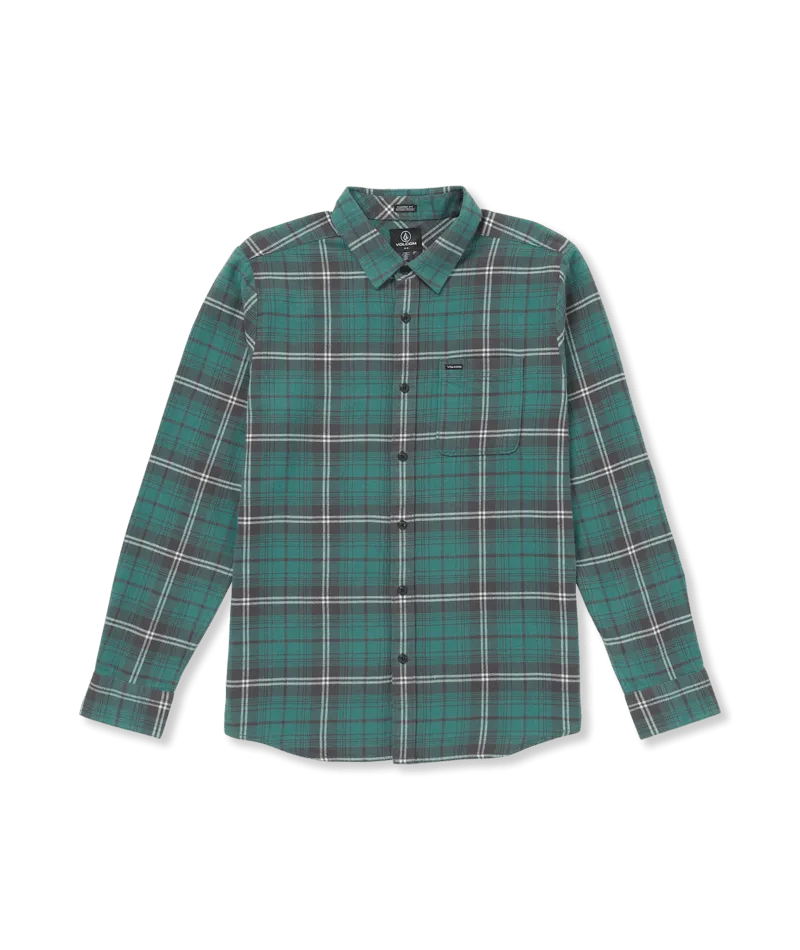 Caden Plaid Shirt in Sea Green