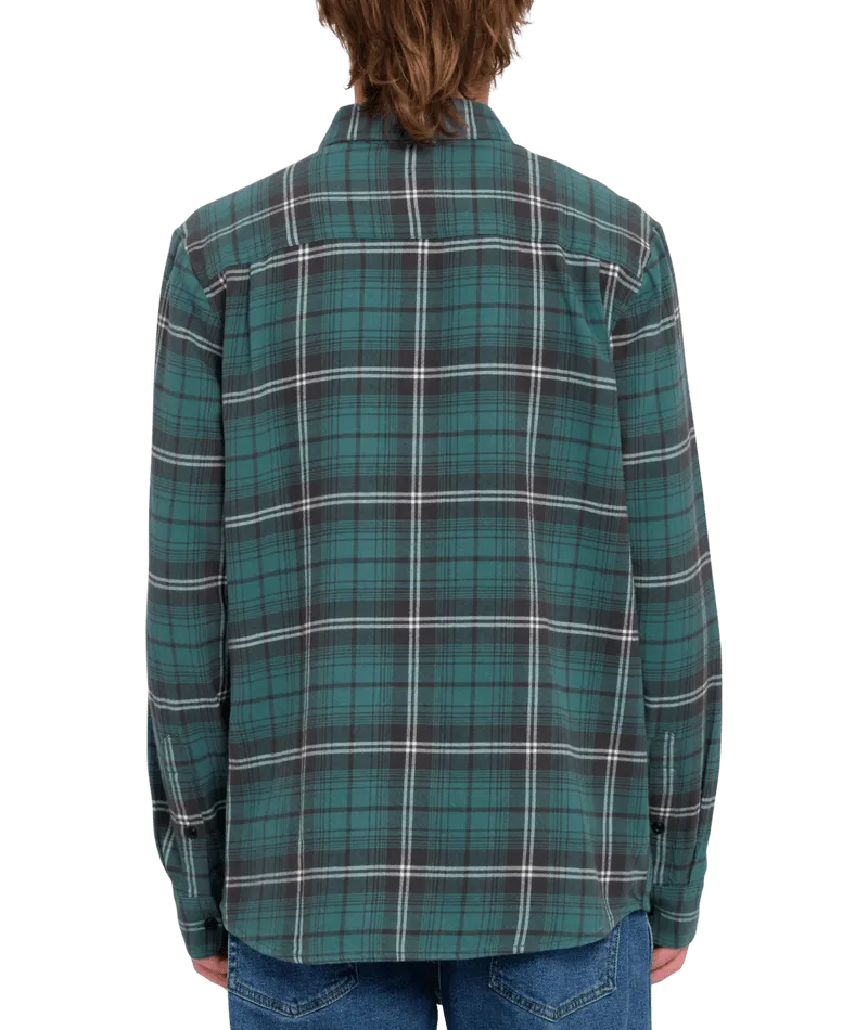 Caden Plaid Shirt in Sea Green