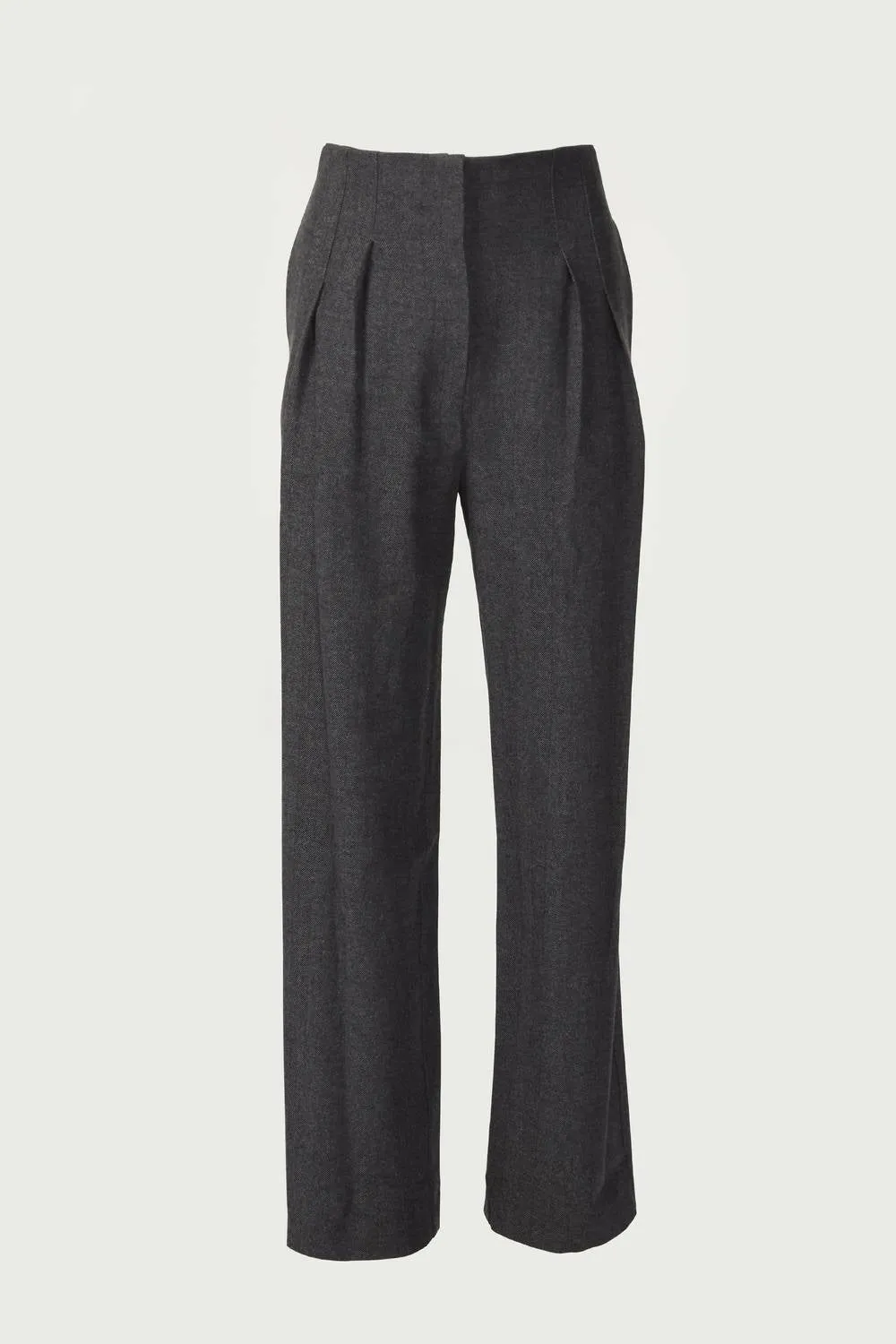Clyde Herringbone Pants In Antracite