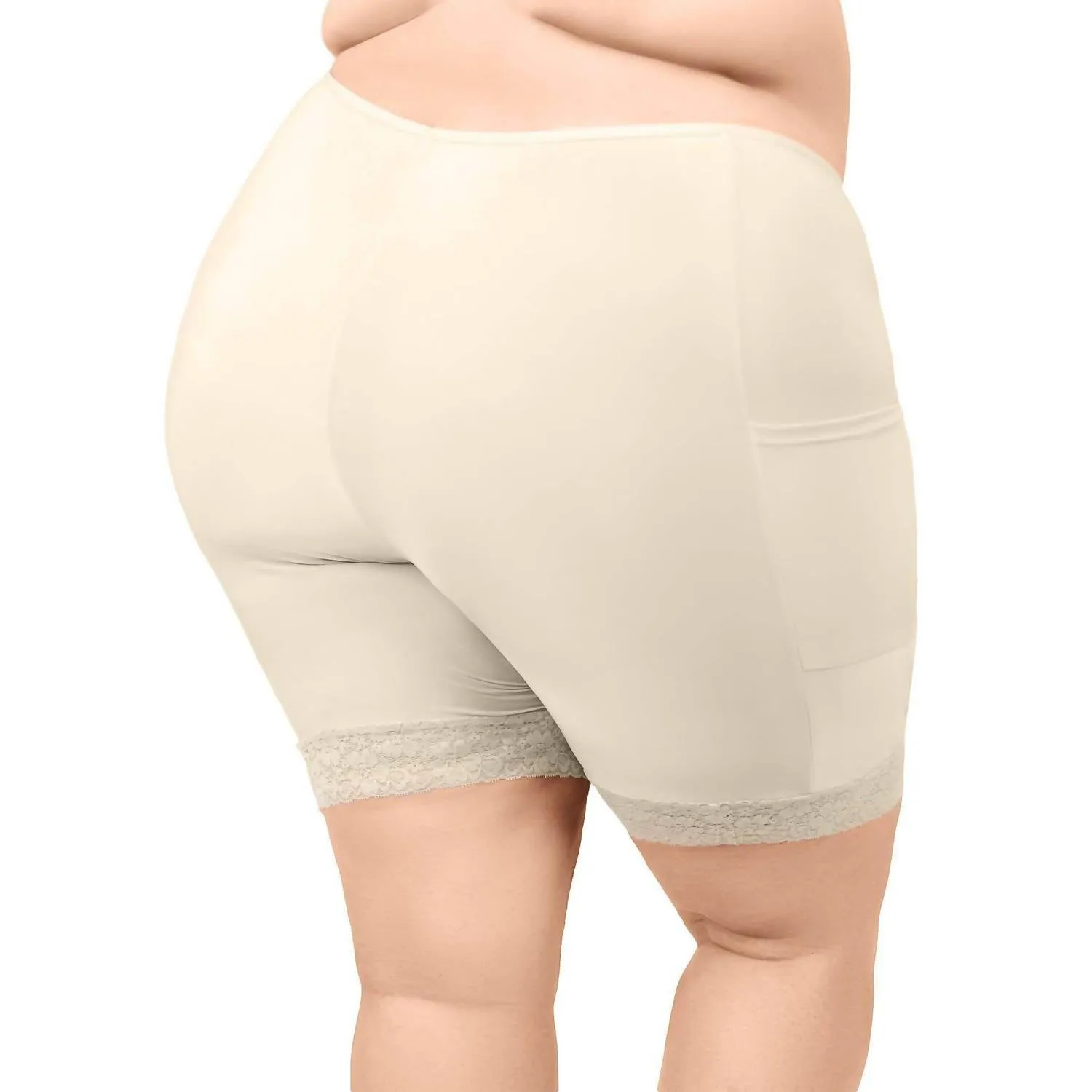 Cooling Slipshort With 2 Pockets In Light Beige