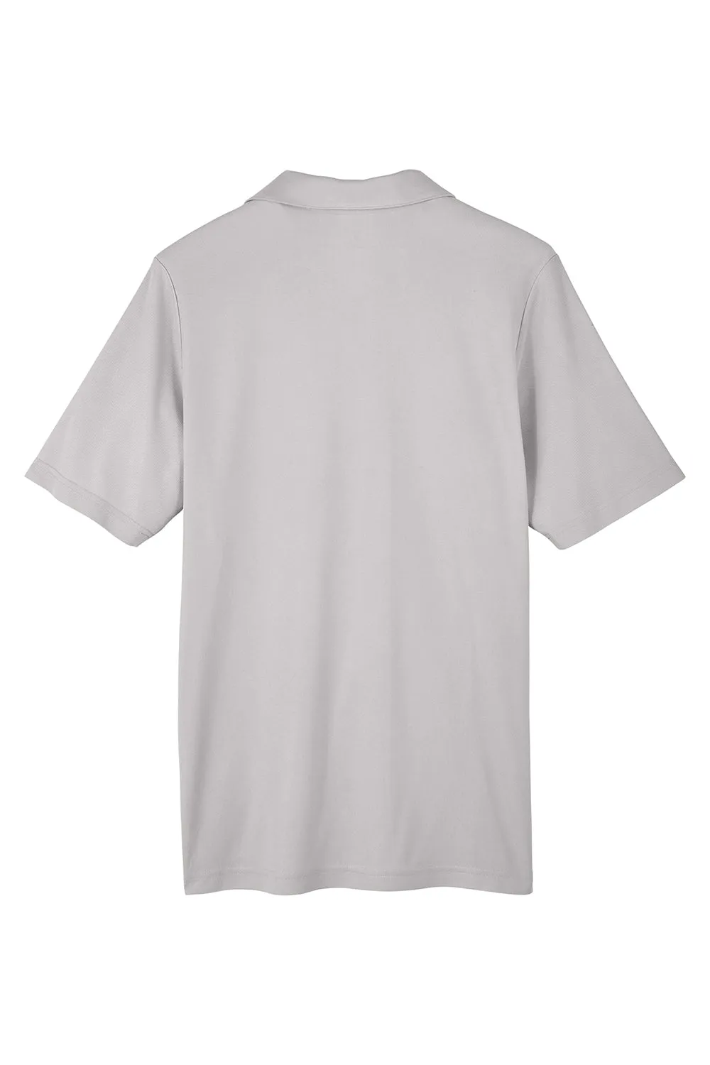 Core 365 Mens Fusion ChromaSoft Performance Moisture Wicking Short Sleeve Polo Shirt - Platinum Grey