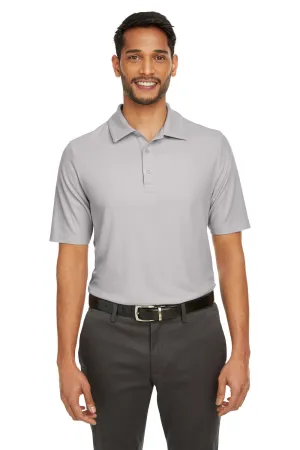 Core 365 Mens Fusion ChromaSoft Performance Moisture Wicking Short Sleeve Polo Shirt - Platinum Grey