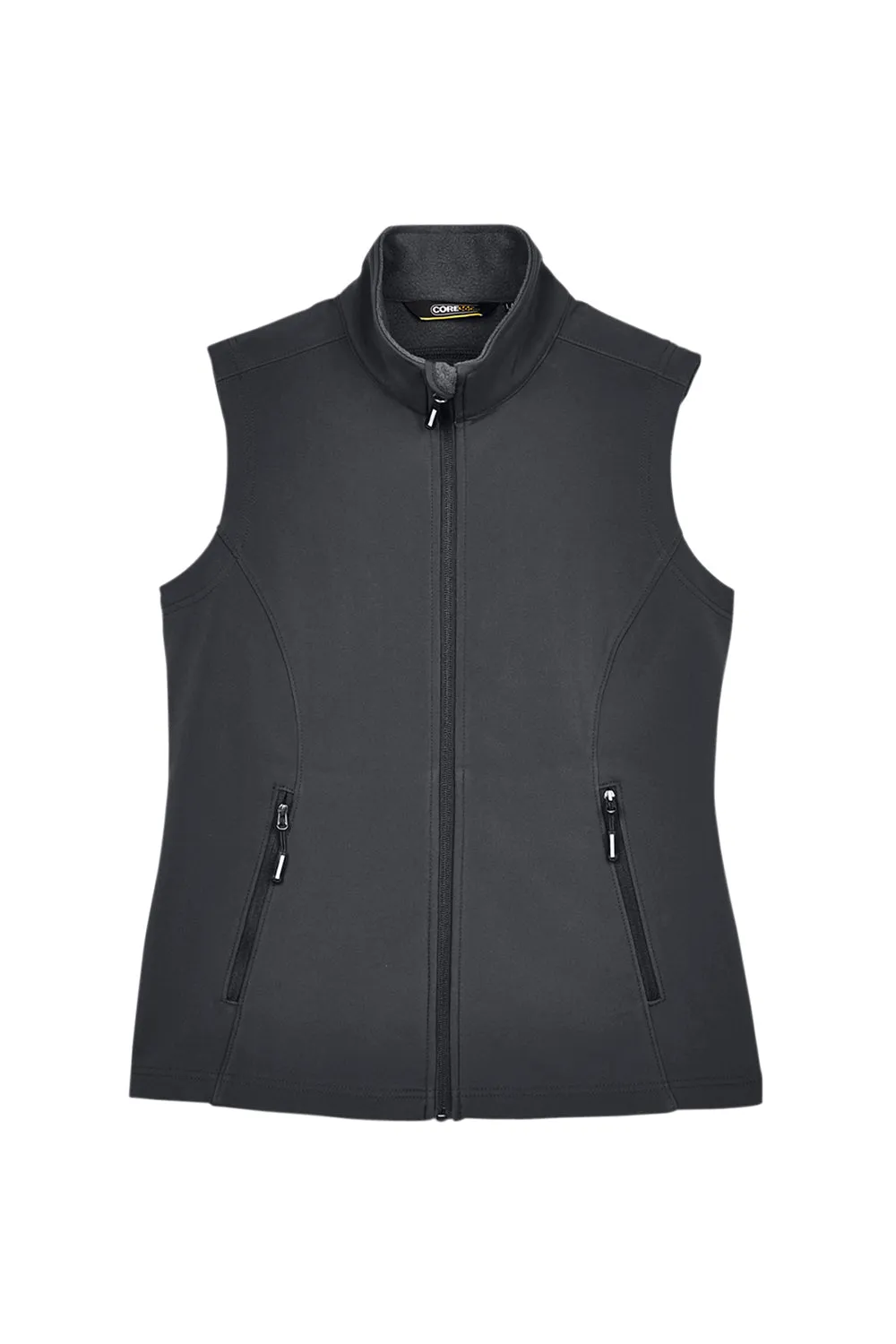 Core 365 Womens Cruise Water Resistant Full Zip Fleece Vest - Carbon Grey
