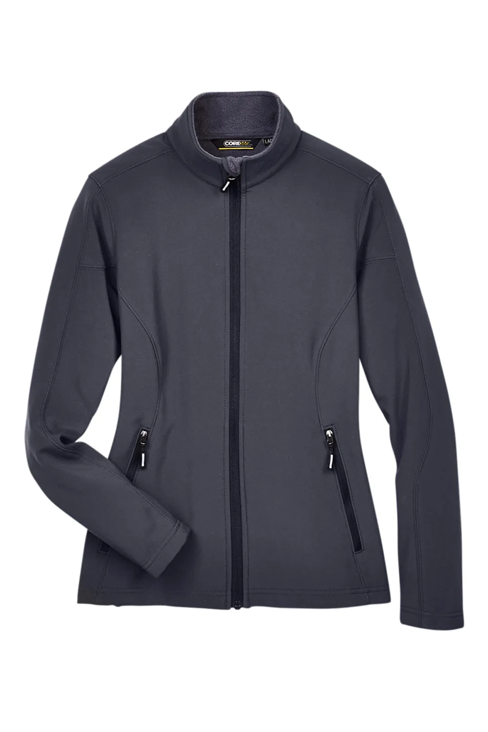 Core 365 Womens Cruise Water Resistant Full Zip Jacket - Carbon Grey