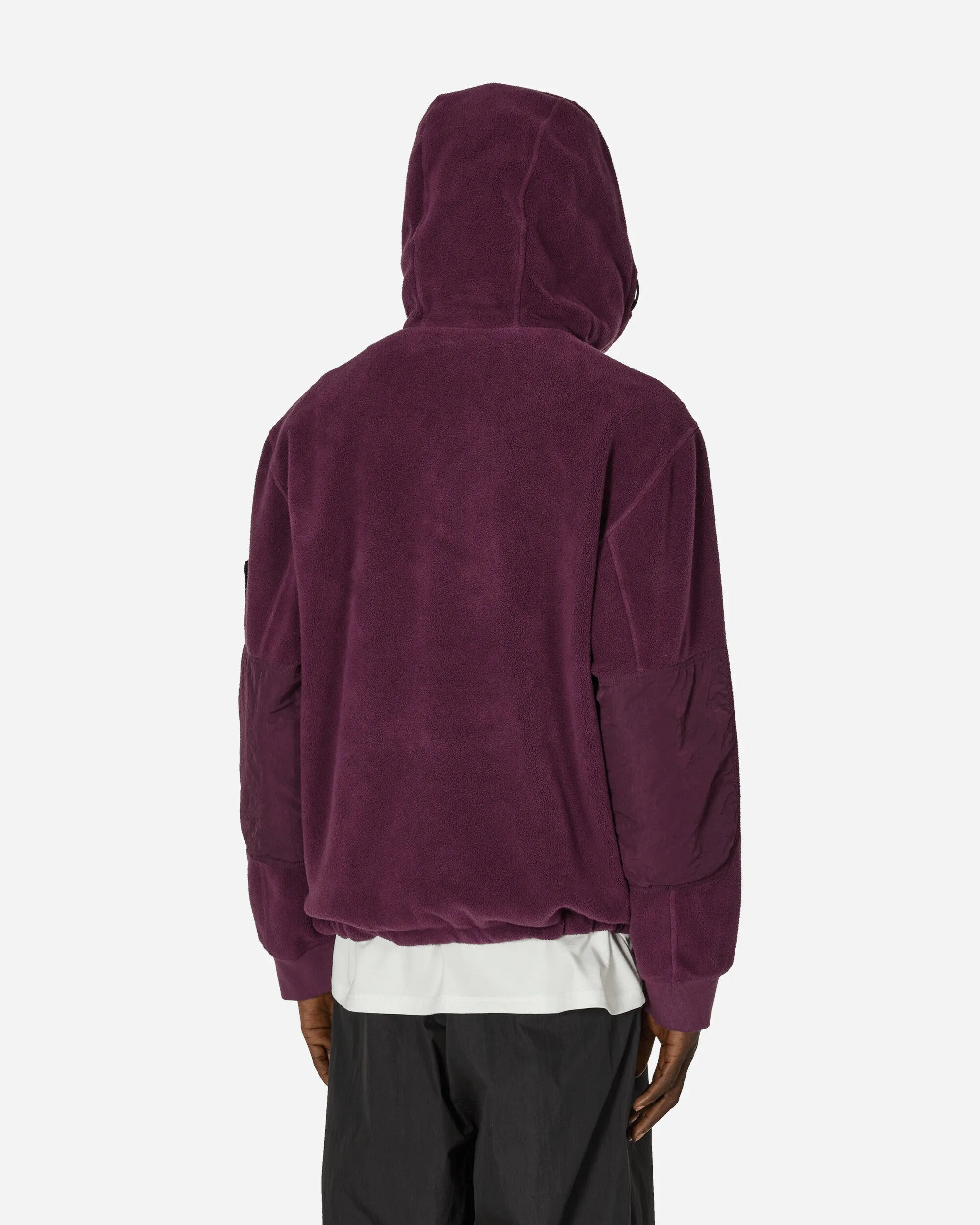 Cotton Pile Nylon-TC Anorak Jacket Dark Burgundy