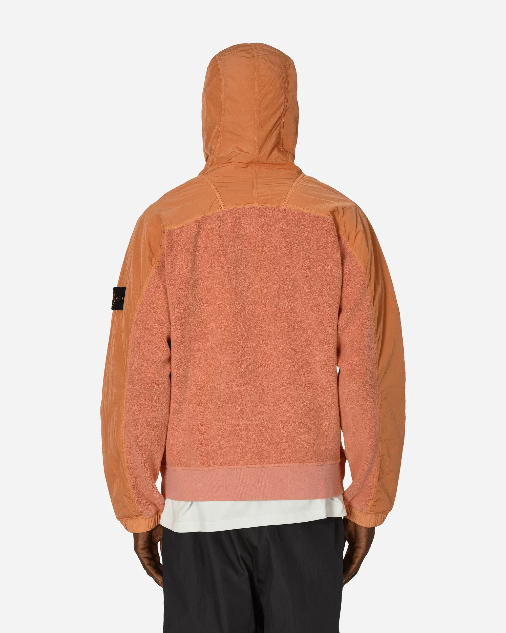 Cotton Pile Nylon-TC Hooded Sweatshirt Orange
