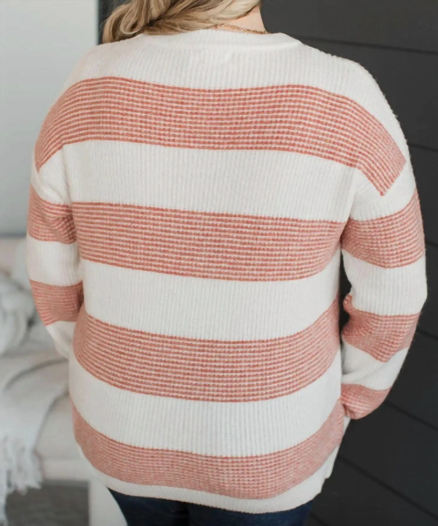 Cressida Sweater In Coral