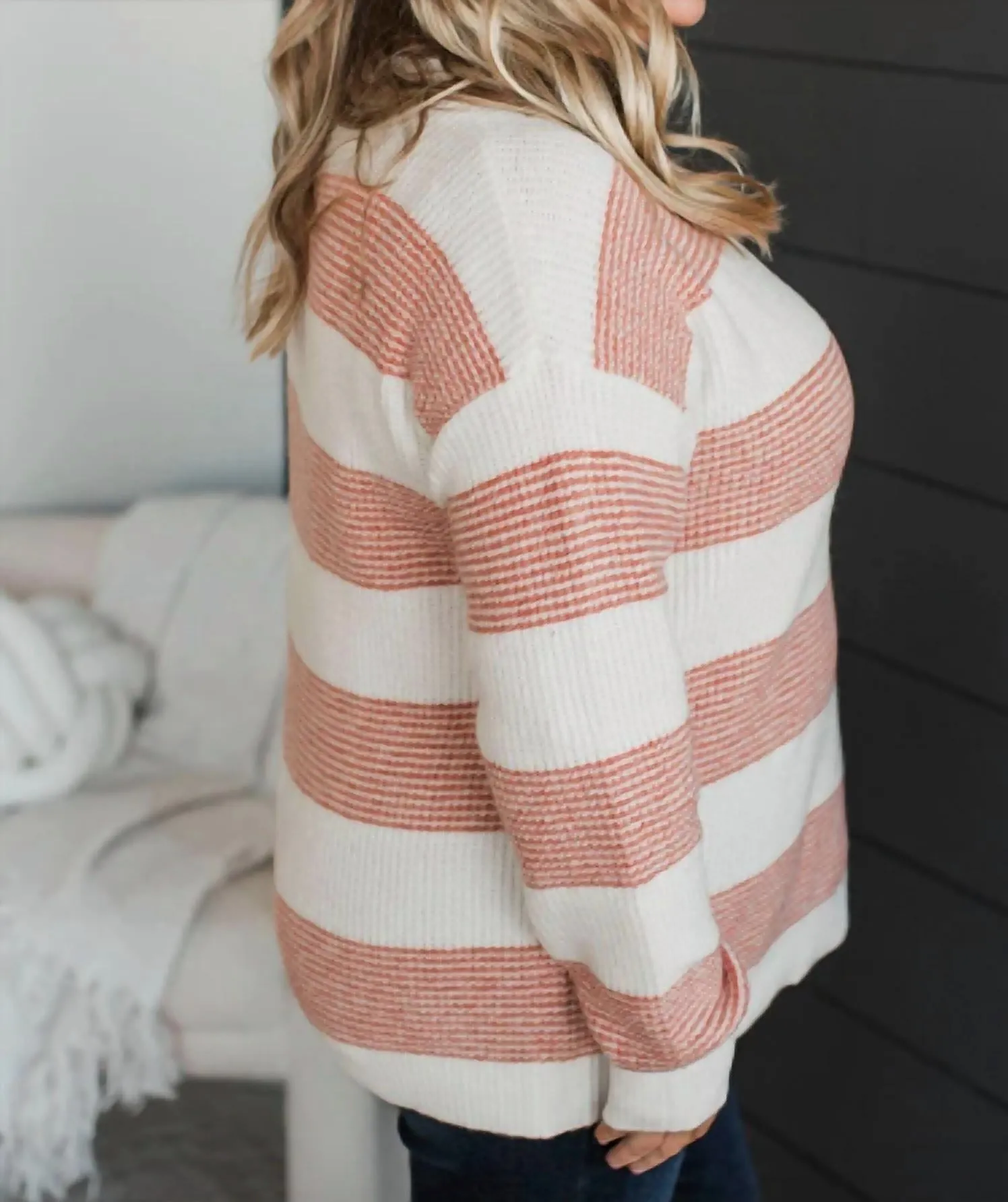 Cressida Sweater In Coral